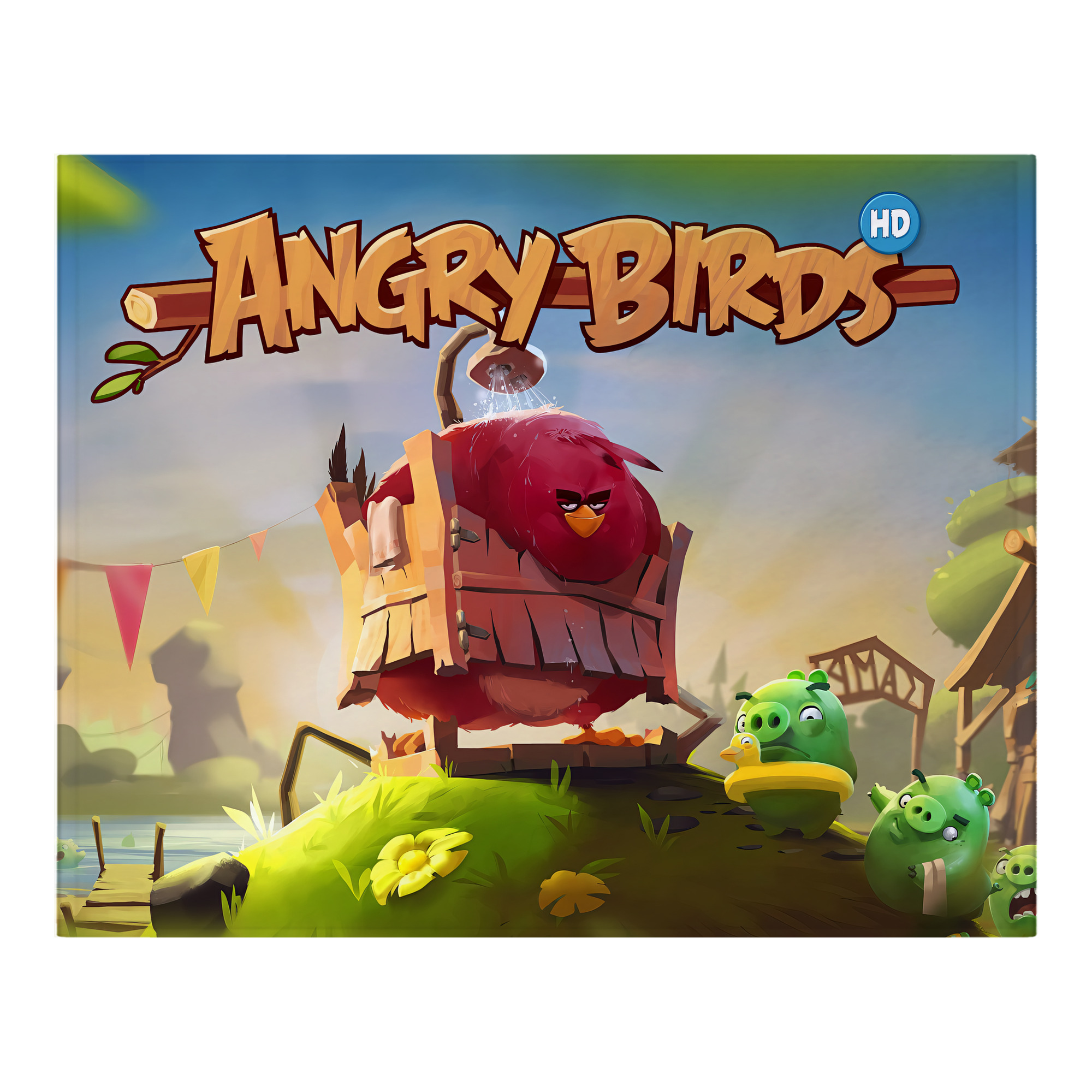 （画像用） Angry Birds アングリーバード フランネルブランケット・多サイズ対応（横型）