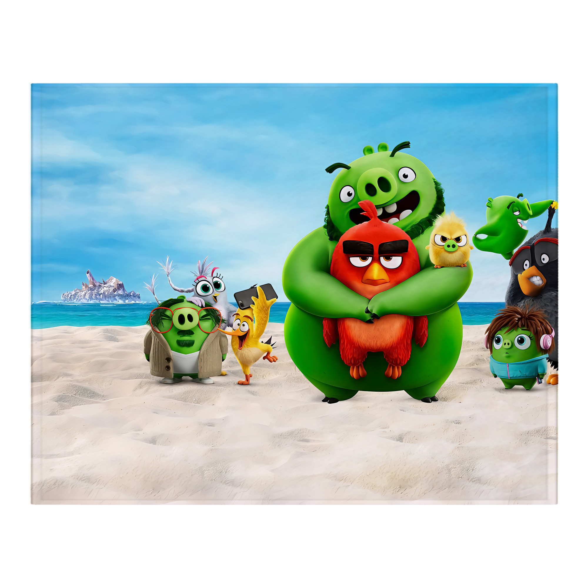 （画像用） Angry Birds アングリーバード フランネルブランケット・多サイズ対応（横型）