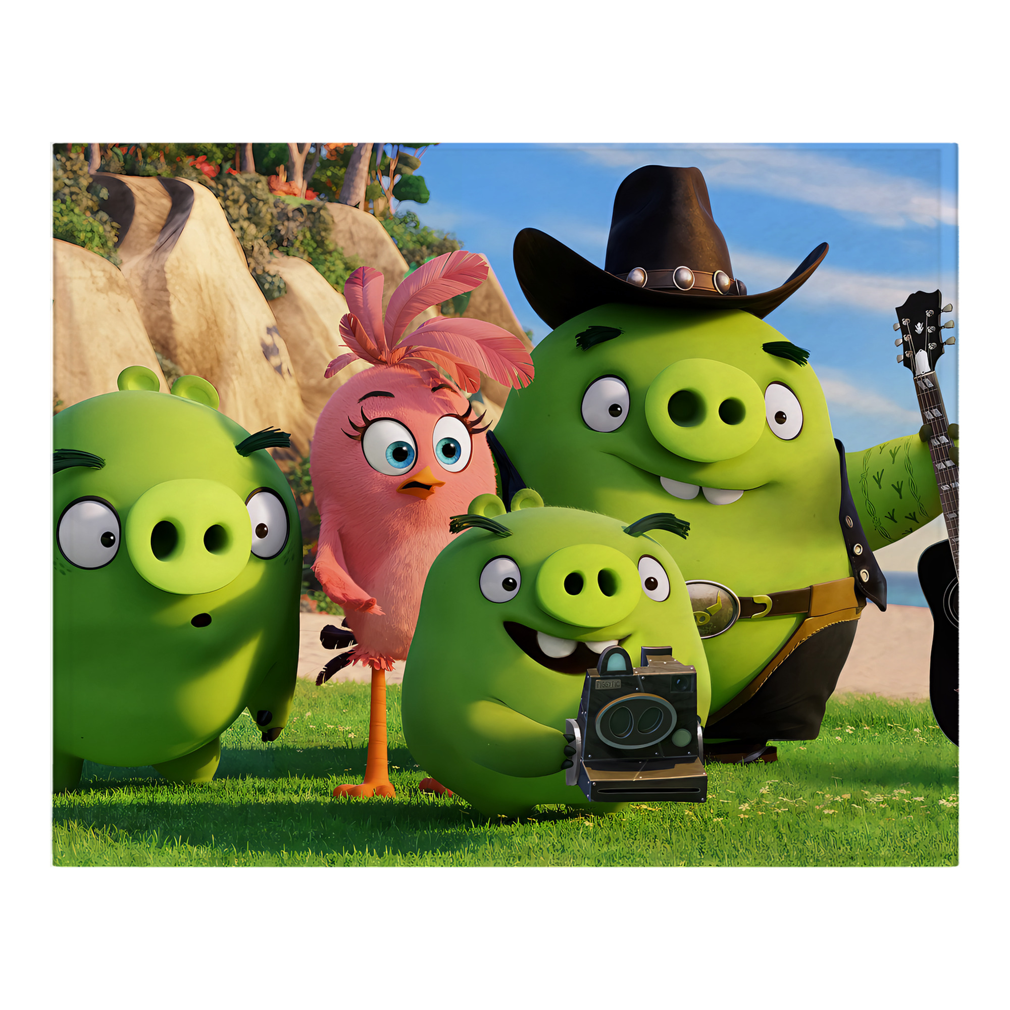 （画像用） Angry Birds アングリーバード フランネルブランケット・多サイズ対応（横型）