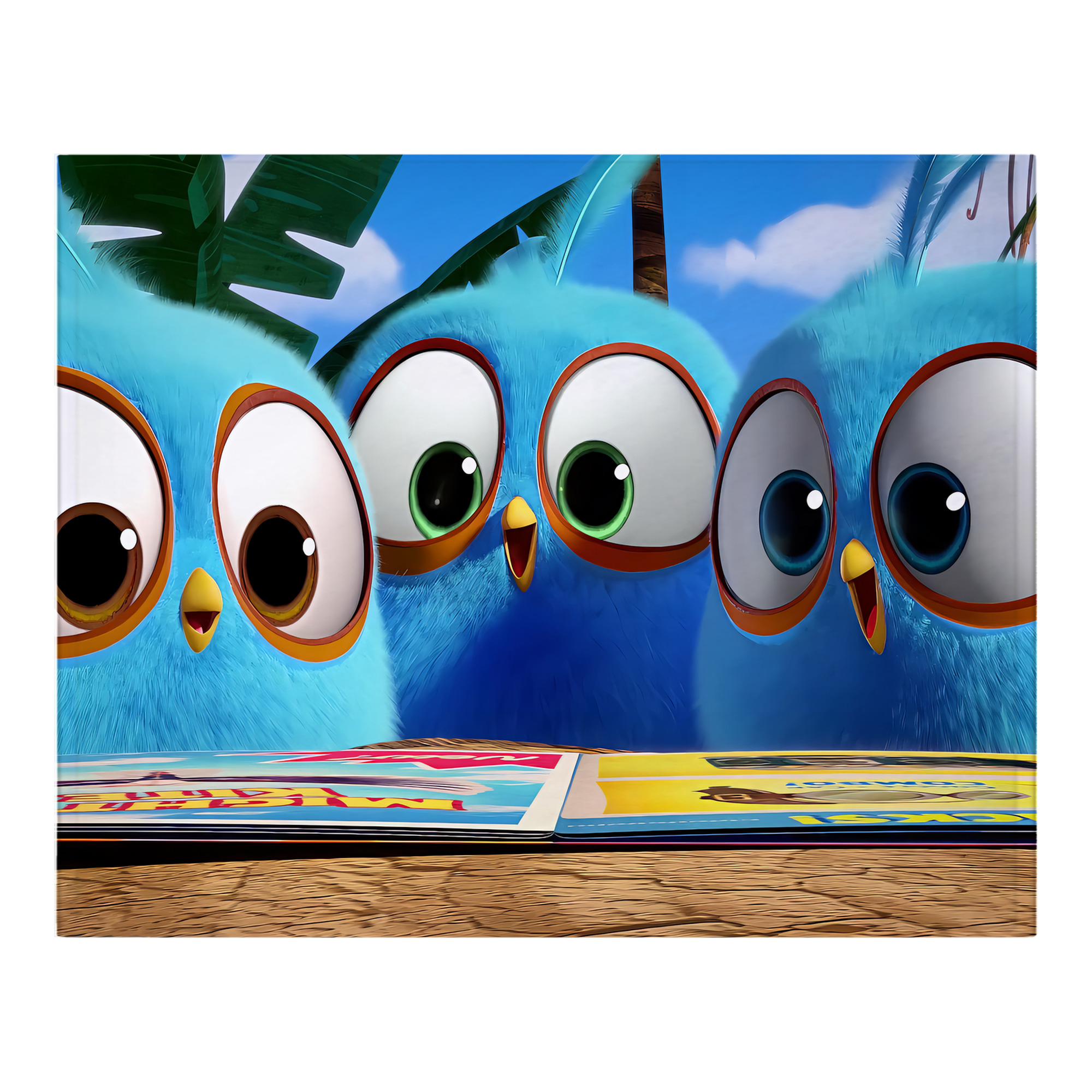 （画像用） Angry Birds アングリーバード フランネルブランケット・多サイズ対応（横型）