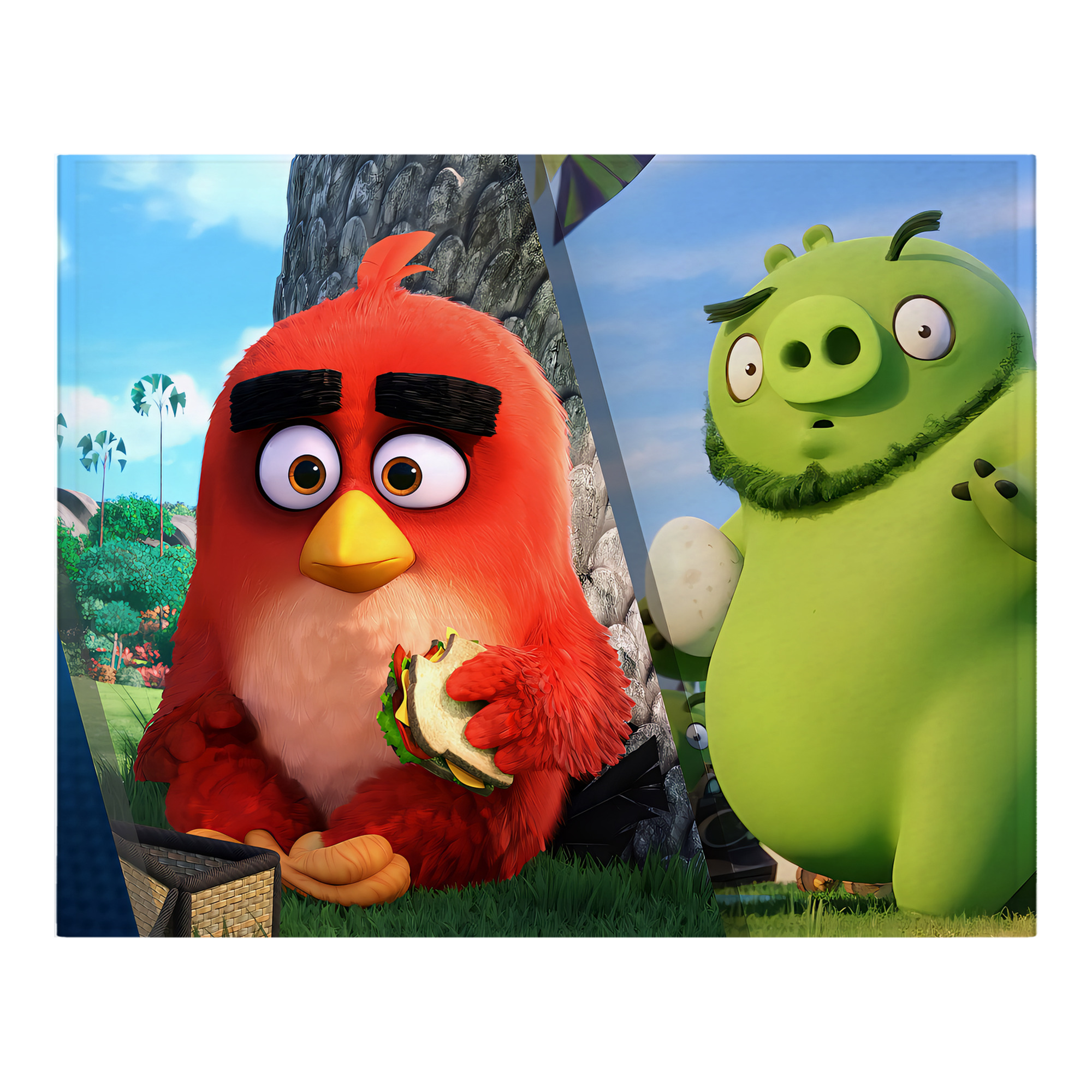 （画像用） Angry Birds アングリーバード フランネルブランケット・多サイズ対応（横型）