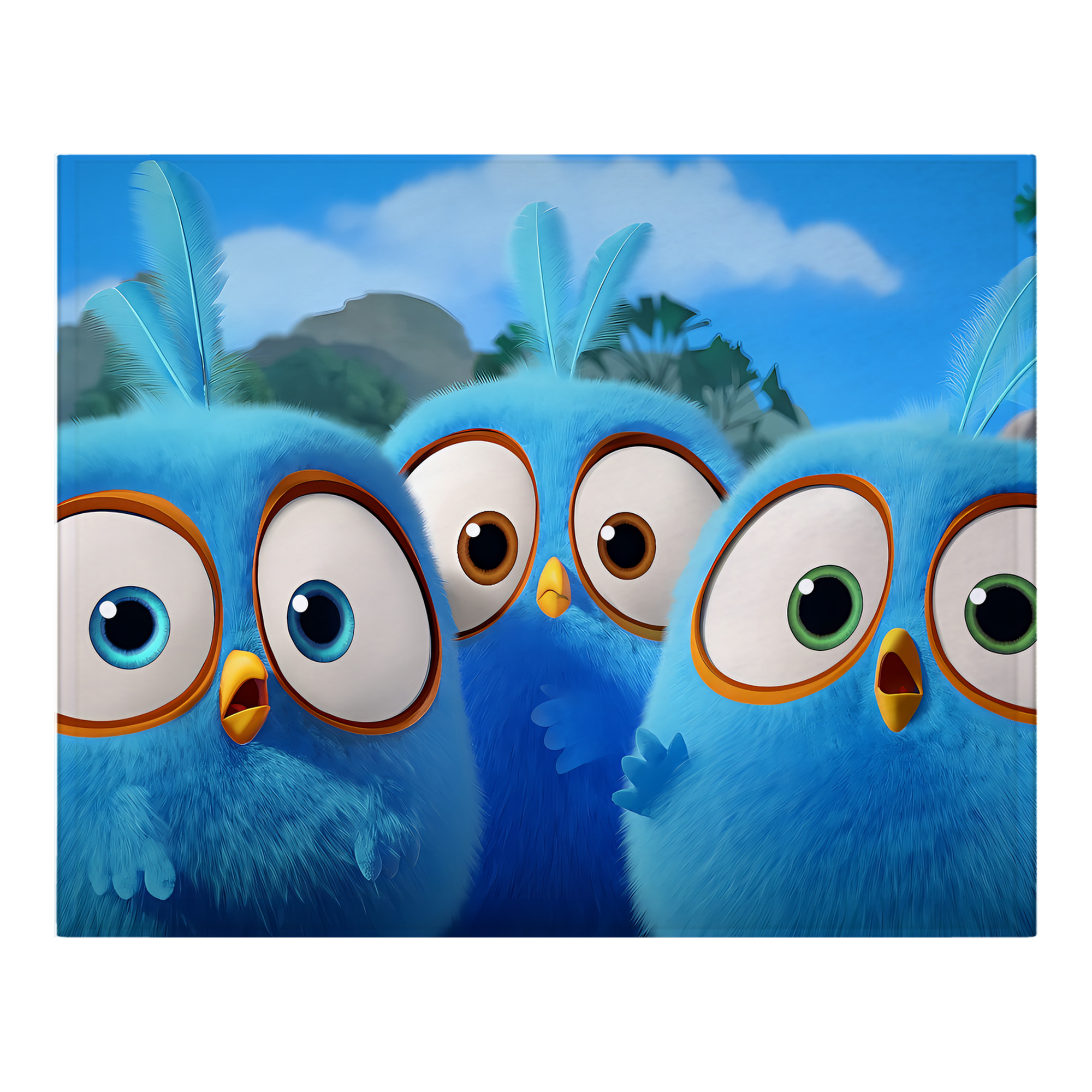 （画像用） Angry Birds アングリーバード フランネルブランケット・多サイズ対応（横型）