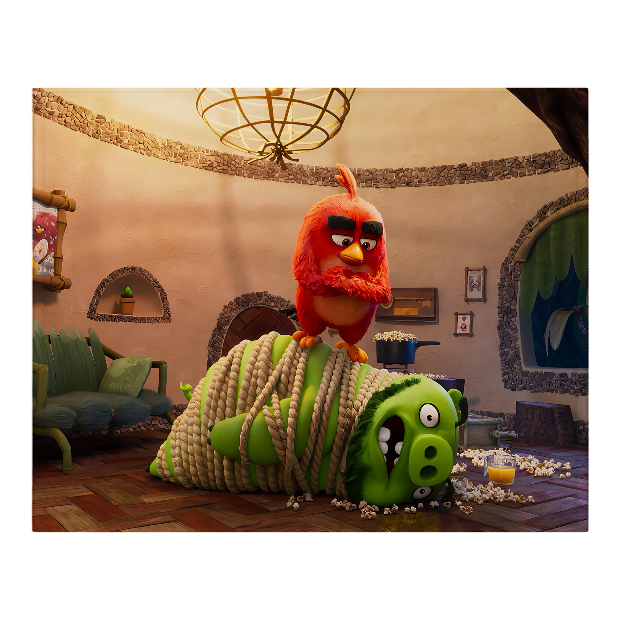 （画像用） Angry Birds アングリーバード フランネルブランケット・多サイズ対応（横型）