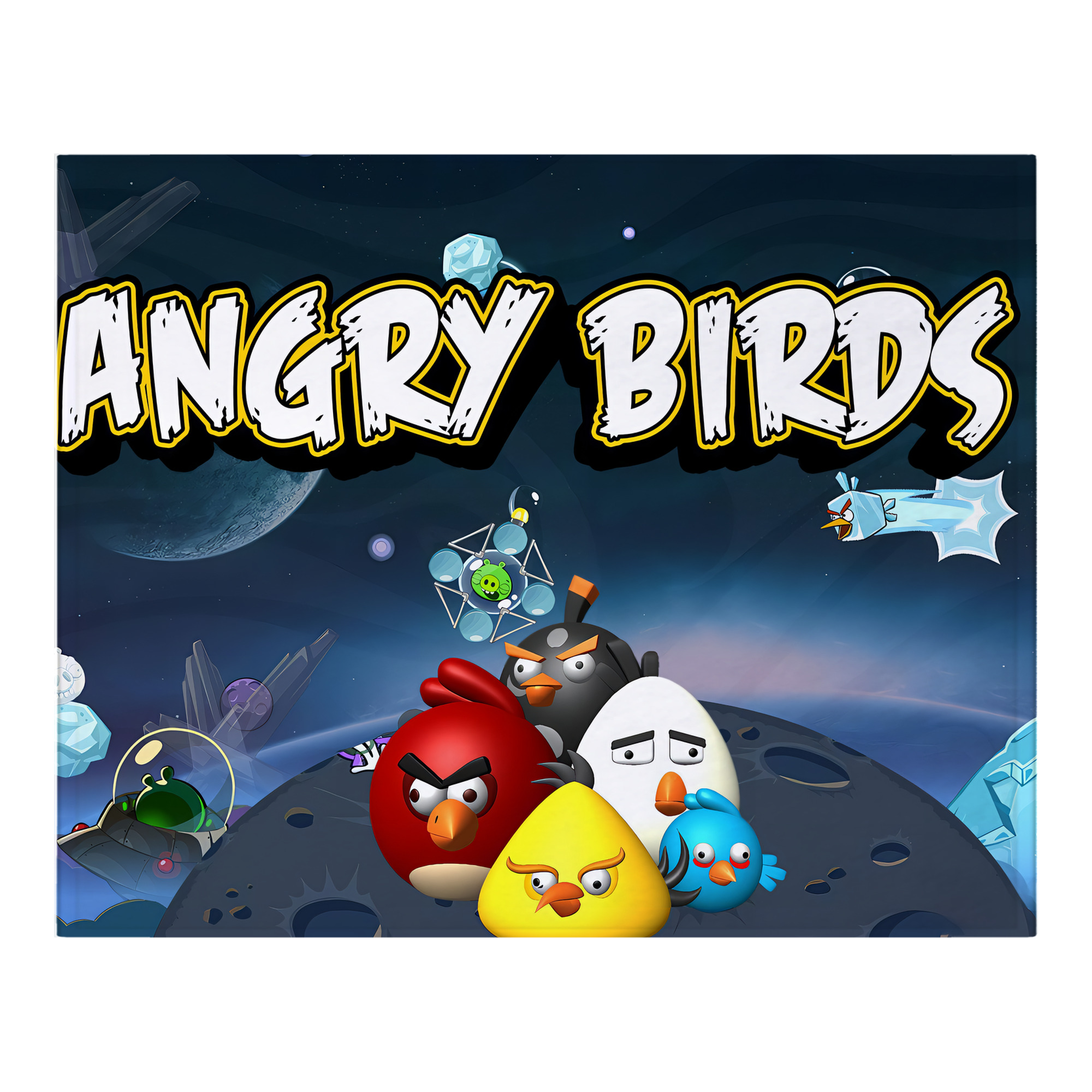 （画像用） Angry Birds アングリーバード フランネルブランケット・多サイズ対応（横型）