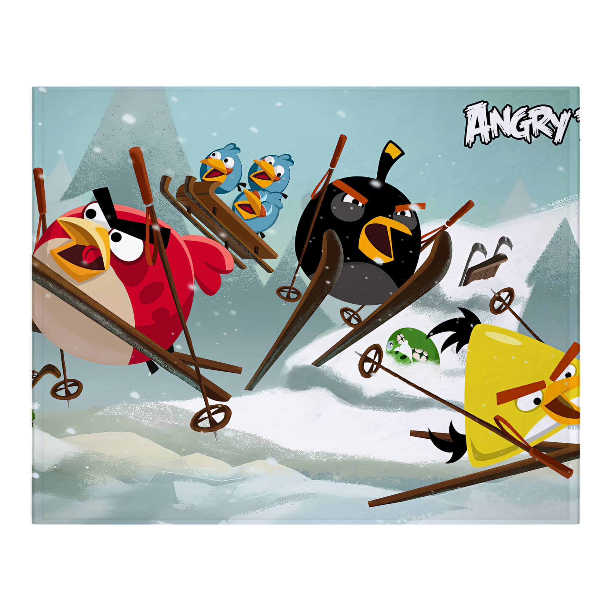 （画像用） Angry Birds アングリーバード フランネルブランケット・多サイズ対応（横型）