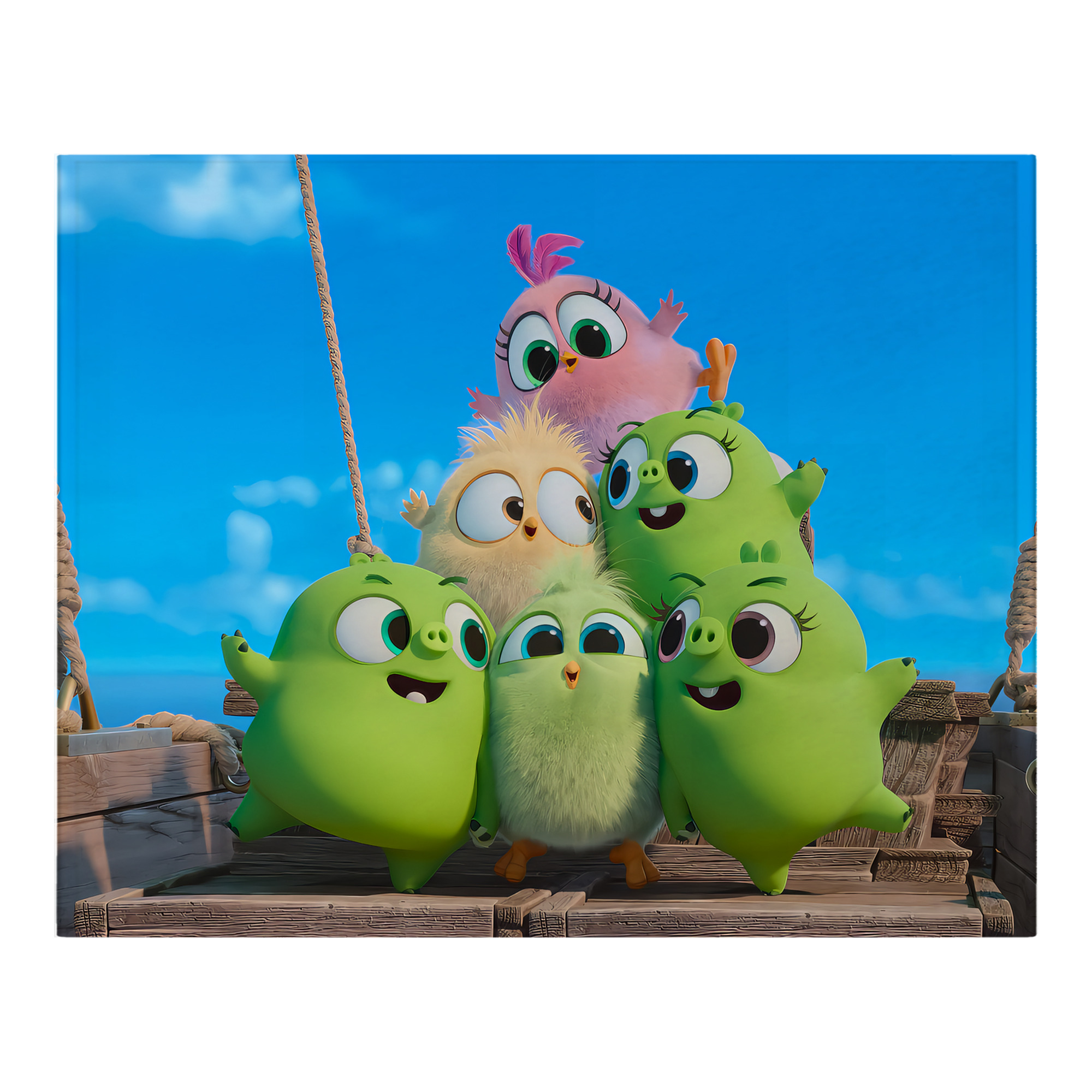 （画像用） Angry Birds アングリーバード フランネルブランケット・多サイズ対応（横型）