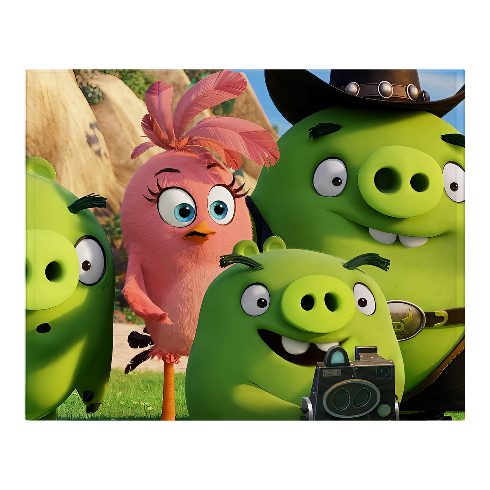 （画像用） Angry Birds アングリーバード フランネルブランケット・多サイズ対応（横型）
