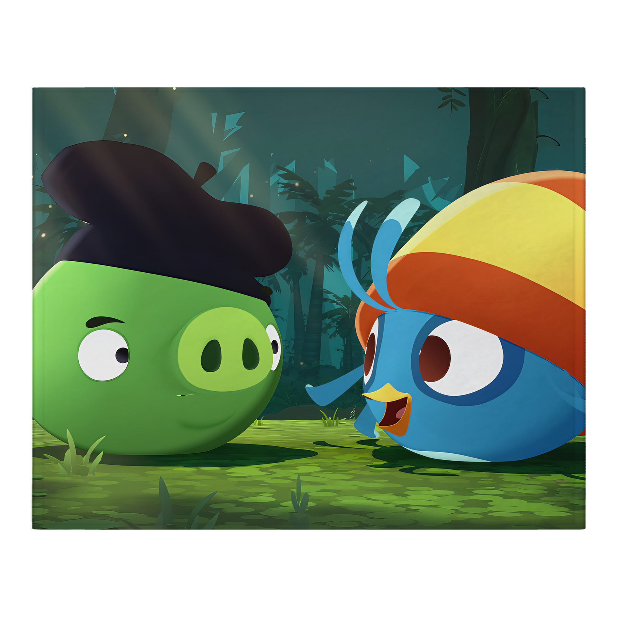 （画像用） Angry Birds アングリーバード フランネルブランケット・多サイズ対応（横型）