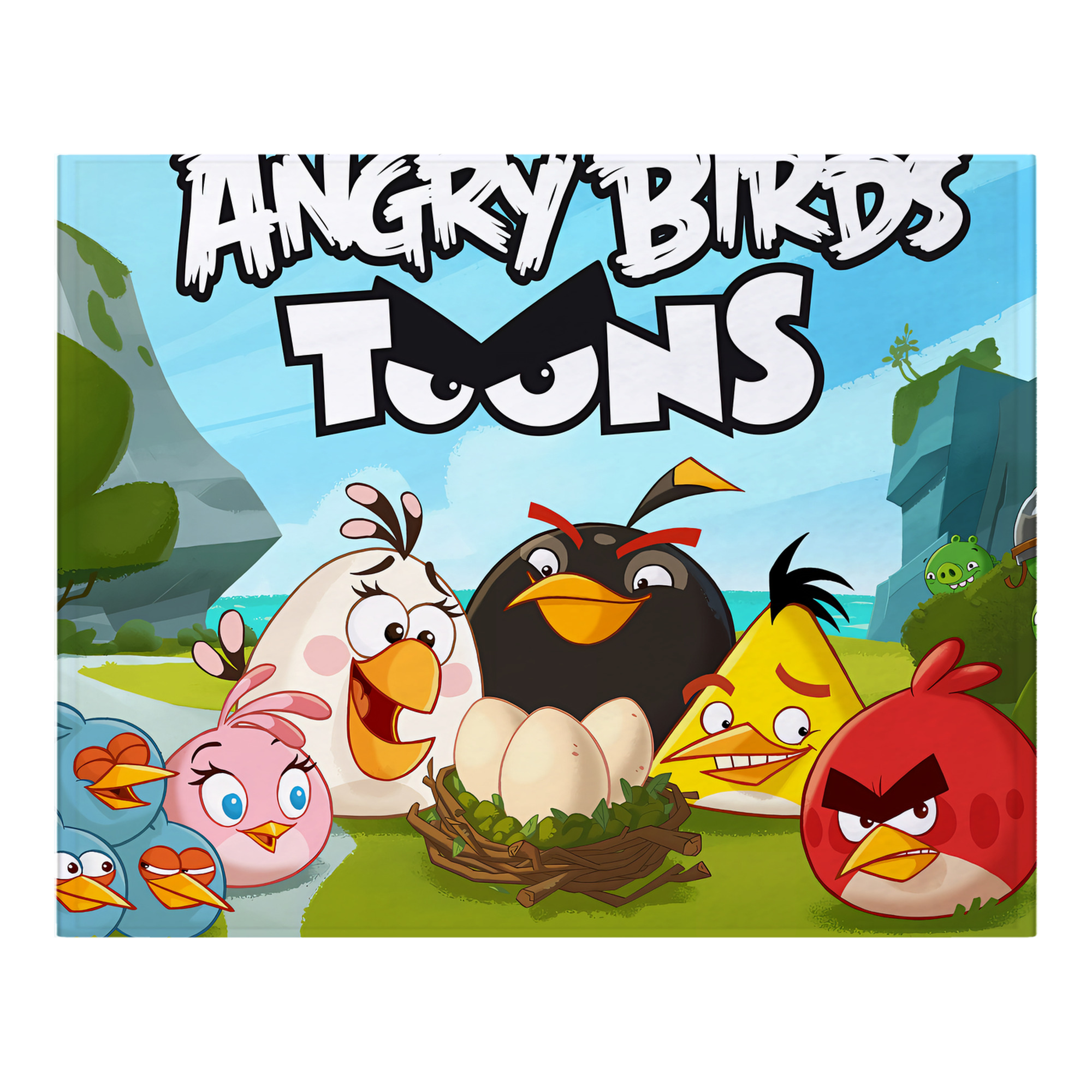 （画像用） Angry Birds アングリーバード フランネルブランケット・多サイズ対応（横型）