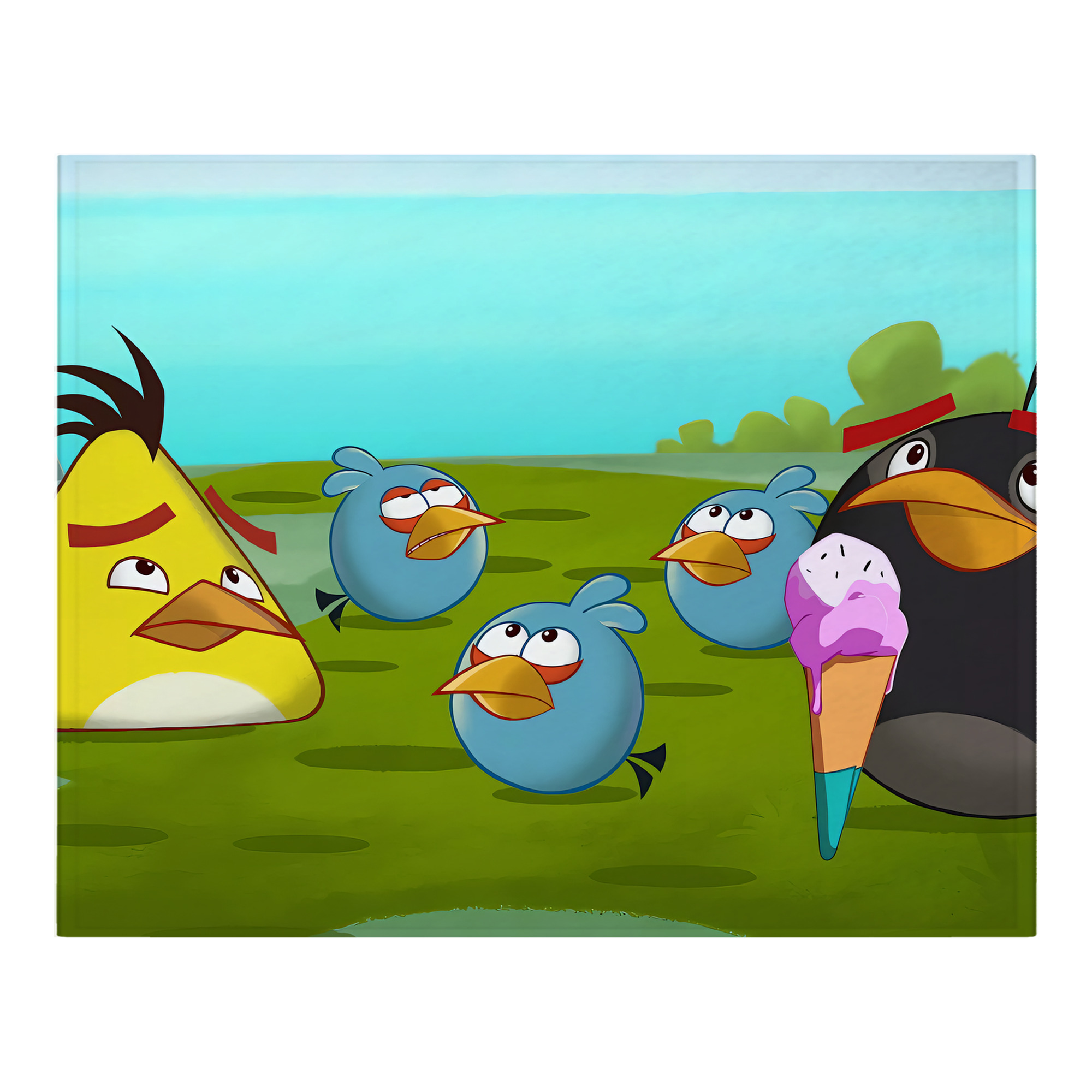 （画像用） Angry Birds アングリーバード フランネルブランケット・多サイズ対応（横型）