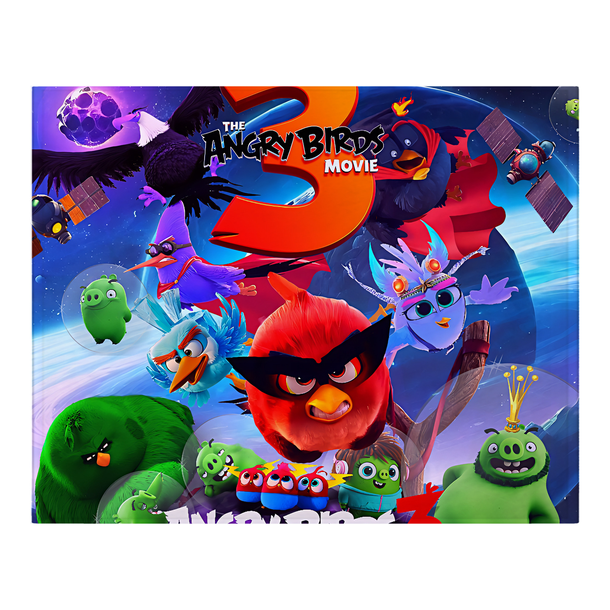 （画像用） Angry Birds アングリーバード フランネルブランケット・多サイズ対応（横型）