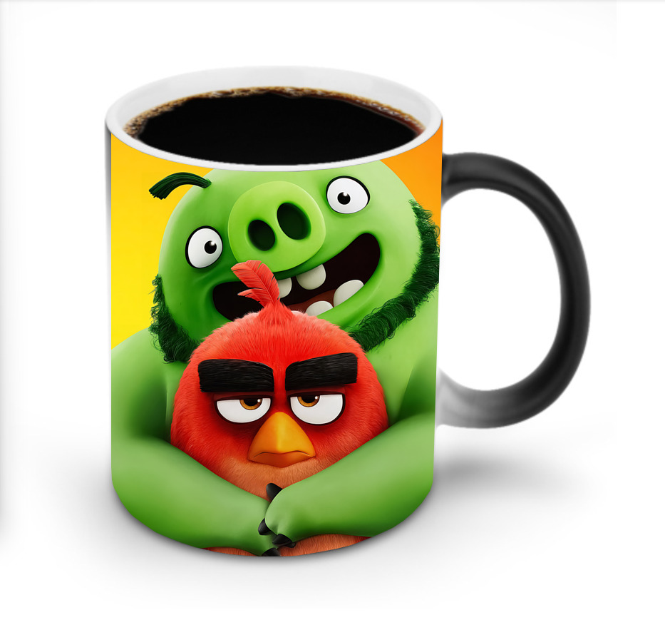 （画像用） Angry Birds アングリーバード 温度変色マグカップ