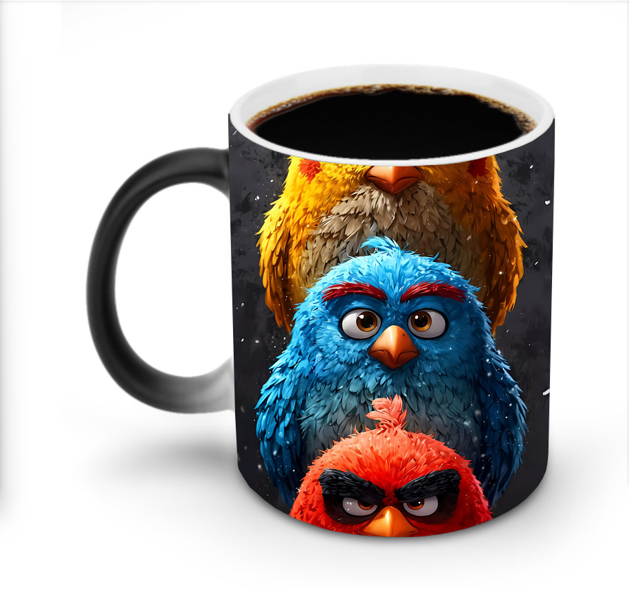 （画像用） Angry Birds アングリーバード 温度変色マグカップ