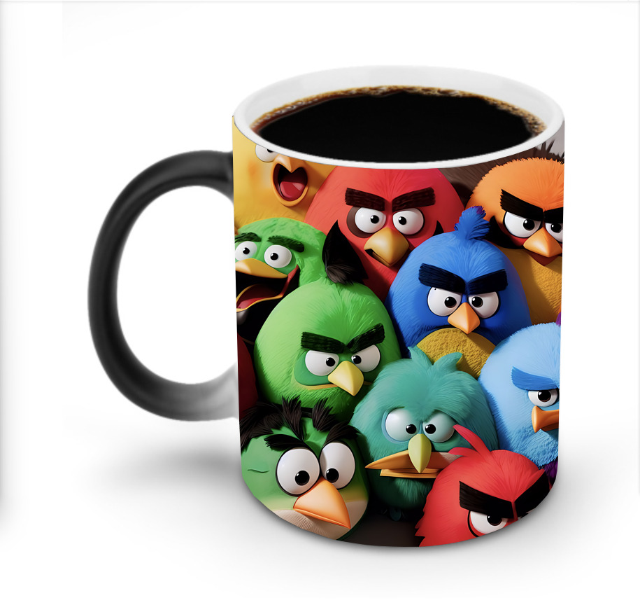 （画像用） Angry Birds アングリーバード 温度変色マグカップ