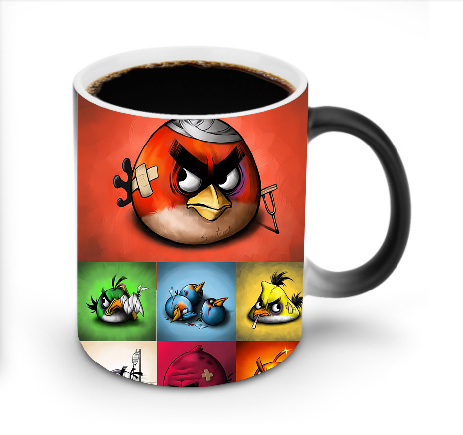 （画像用） Angry Birds アングリーバード 温度変色マグカップ