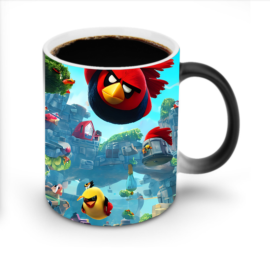 （画像用） Angry Birds アングリーバード 温度変色マグカップ