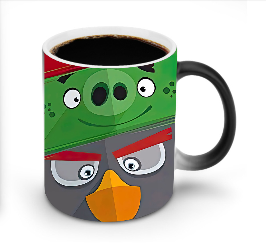 （画像用） Angry Birds アングリーバード 温度変色マグカップ