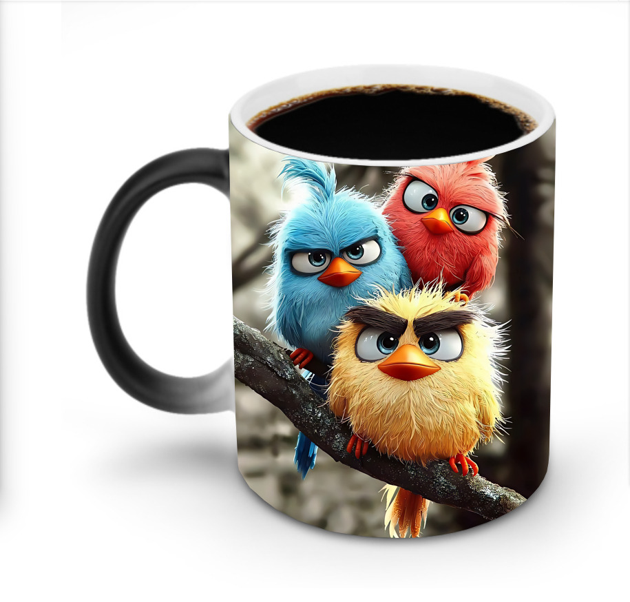 （画像用） Angry Birds アングリーバード 温度変色マグカップ