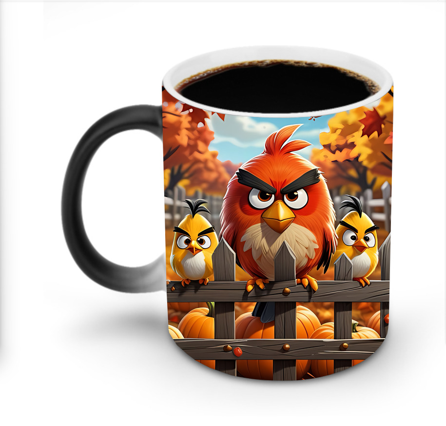 （画像用） Angry Birds アングリーバード 温度変色マグカップ
