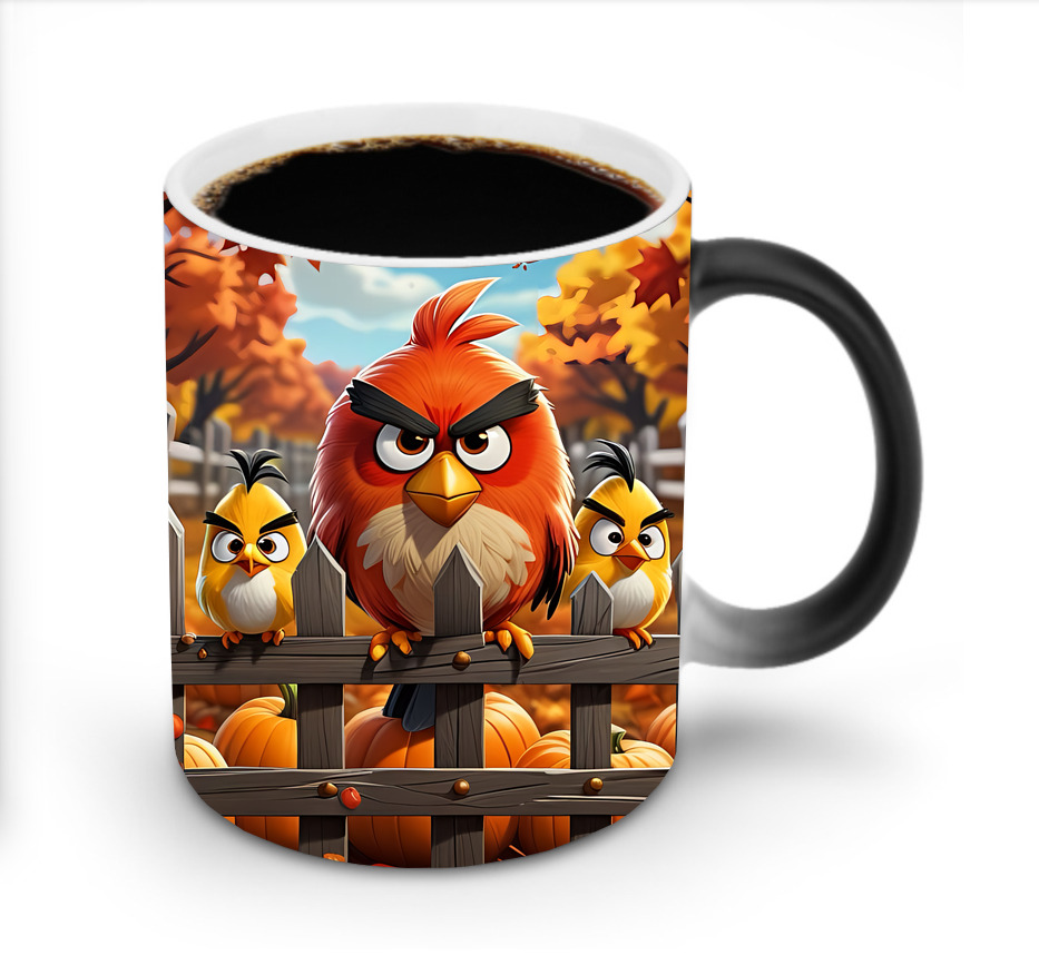 （画像用） Angry Birds アングリーバード 温度変色マグカップ