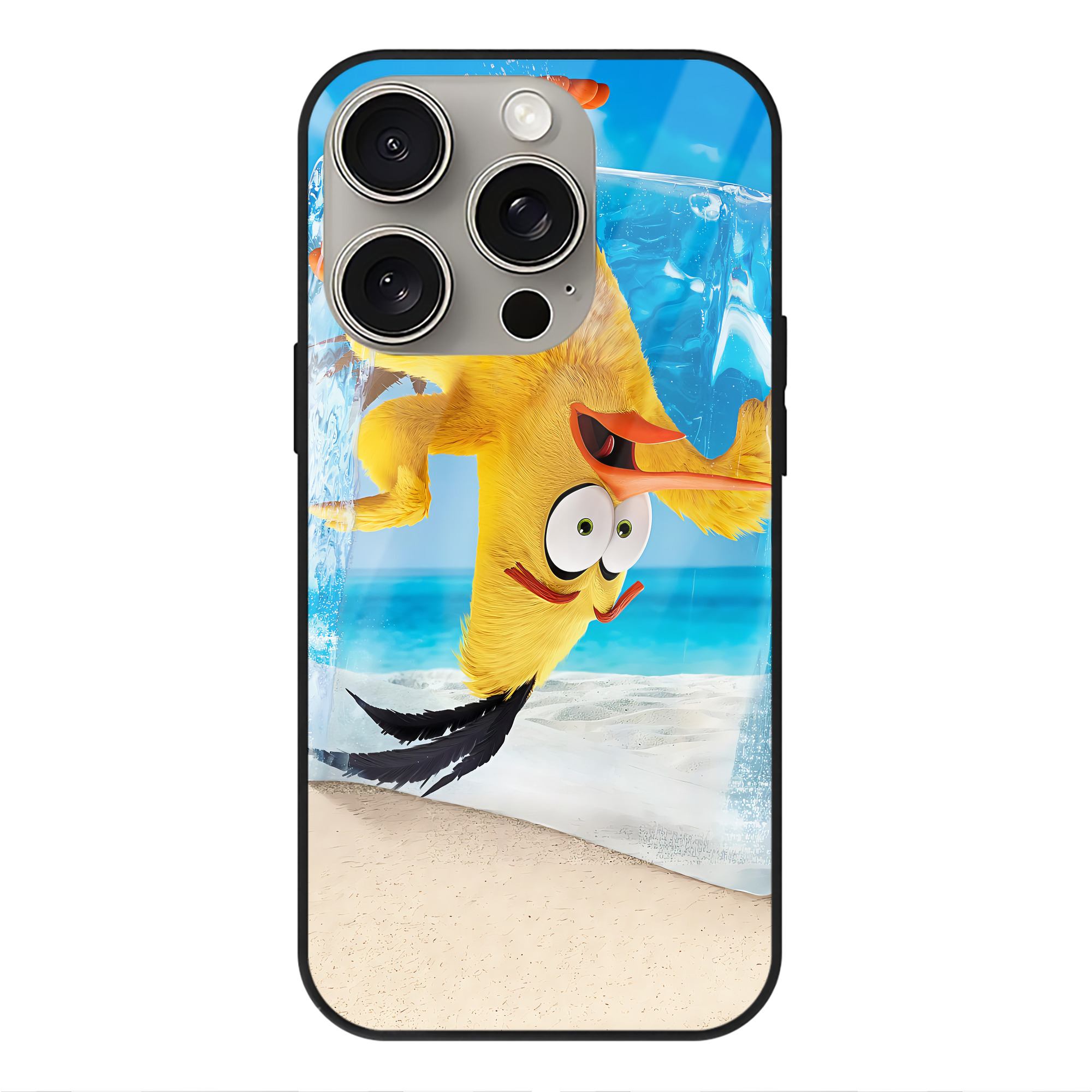 （画像用） Angry Birds アングリーバード 【iPhone15Pro対応】スマホケース 耐衝撃＆黄変防止 背面ガラス