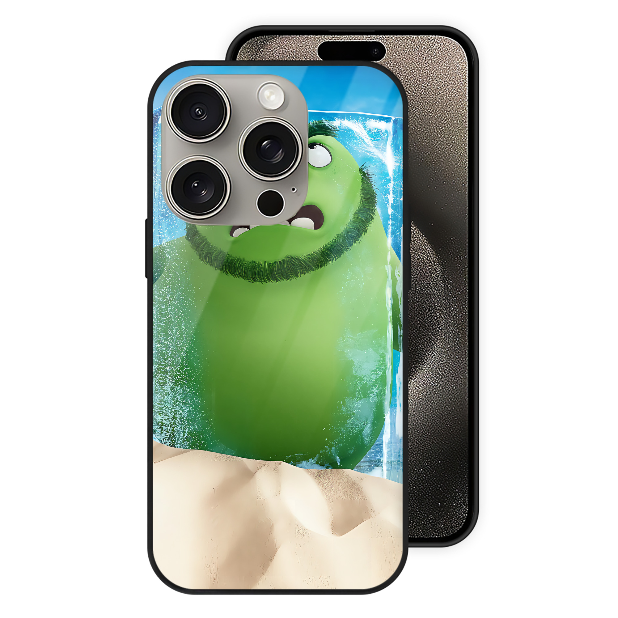 （画像用） Angry Birds アングリーバード 【iPhone15Pro対応】スマホケース 耐衝撃＆黄変防止 背面ガラス