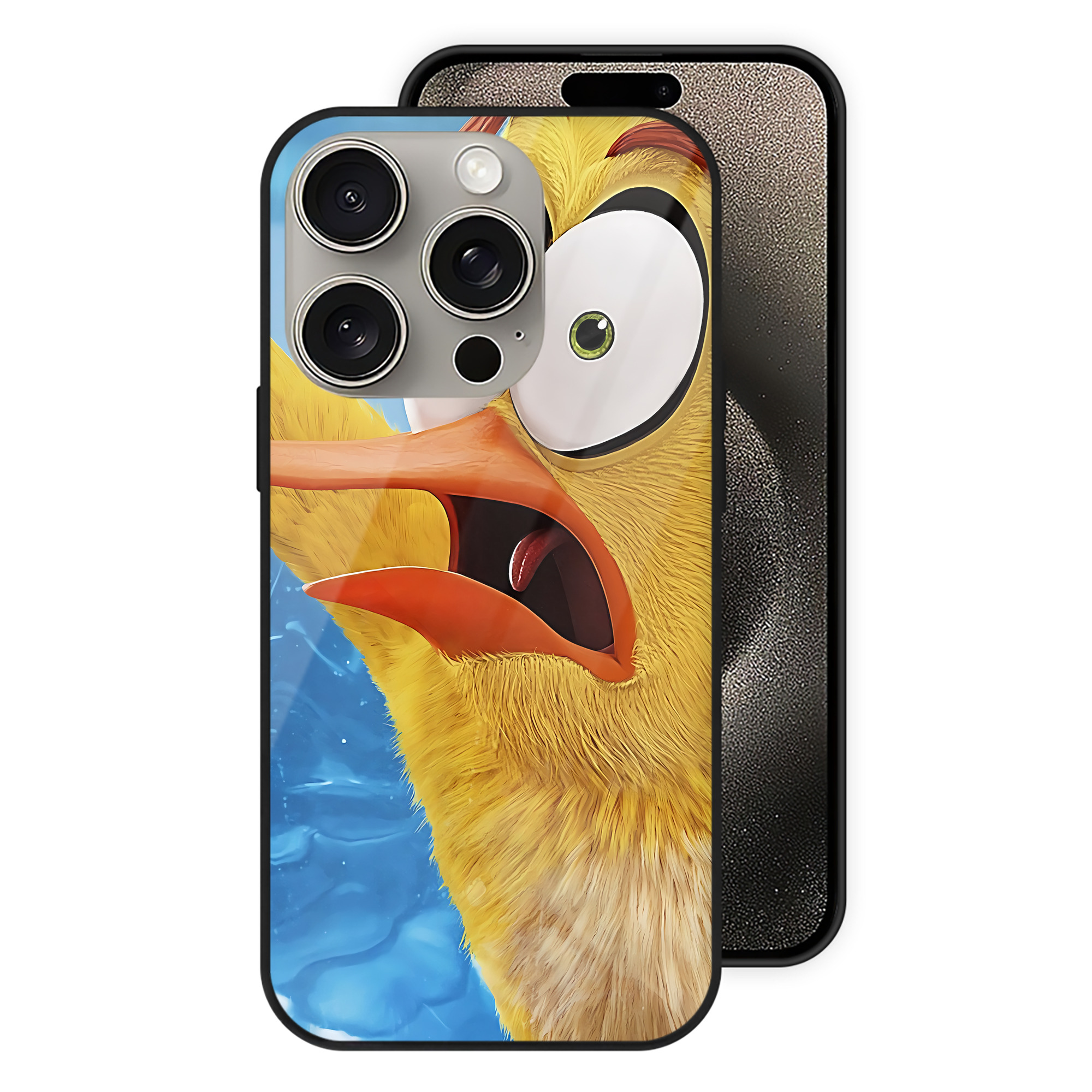 （画像用） Angry Birds アングリーバード 【iPhone15Pro対応】スマホケース 耐衝撃＆黄変防止 背面ガラス
