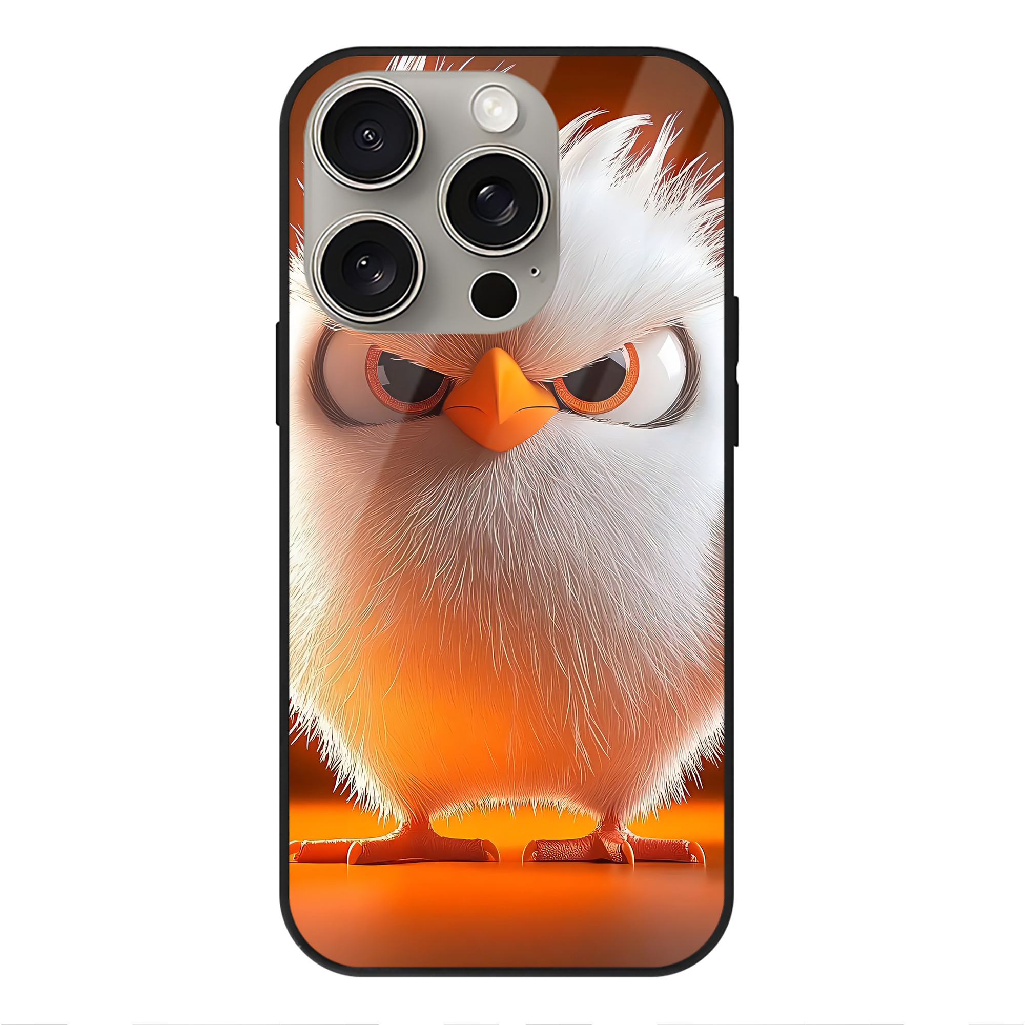 （画像用） Angry Birds アングリーバード 【iPhone15Pro対応】スマホケース 耐衝撃＆黄変防止 背面ガラス