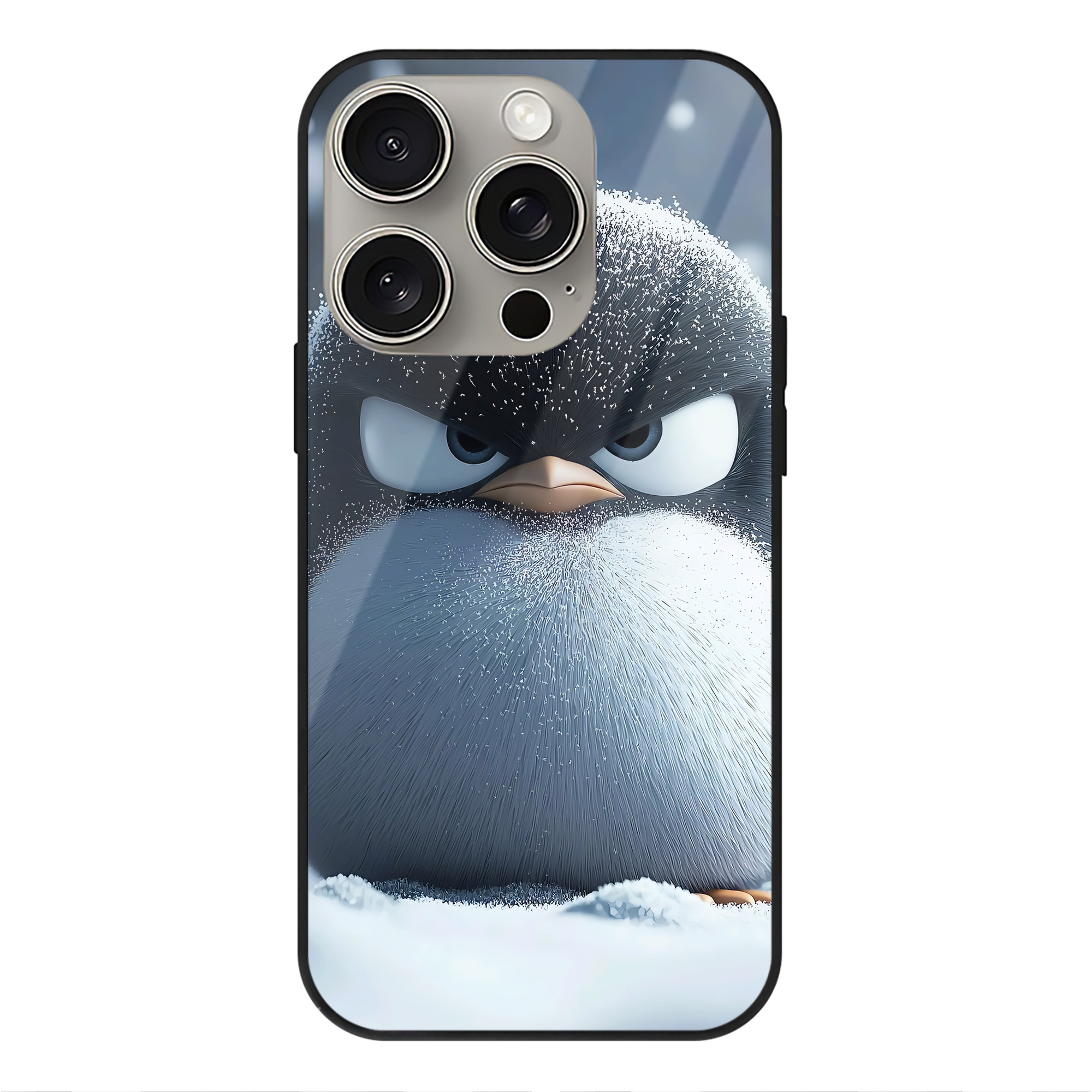 （画像用） Angry Birds アングリーバード 【iPhone15Pro対応】スマホケース 耐衝撃＆黄変防止 背面ガラス