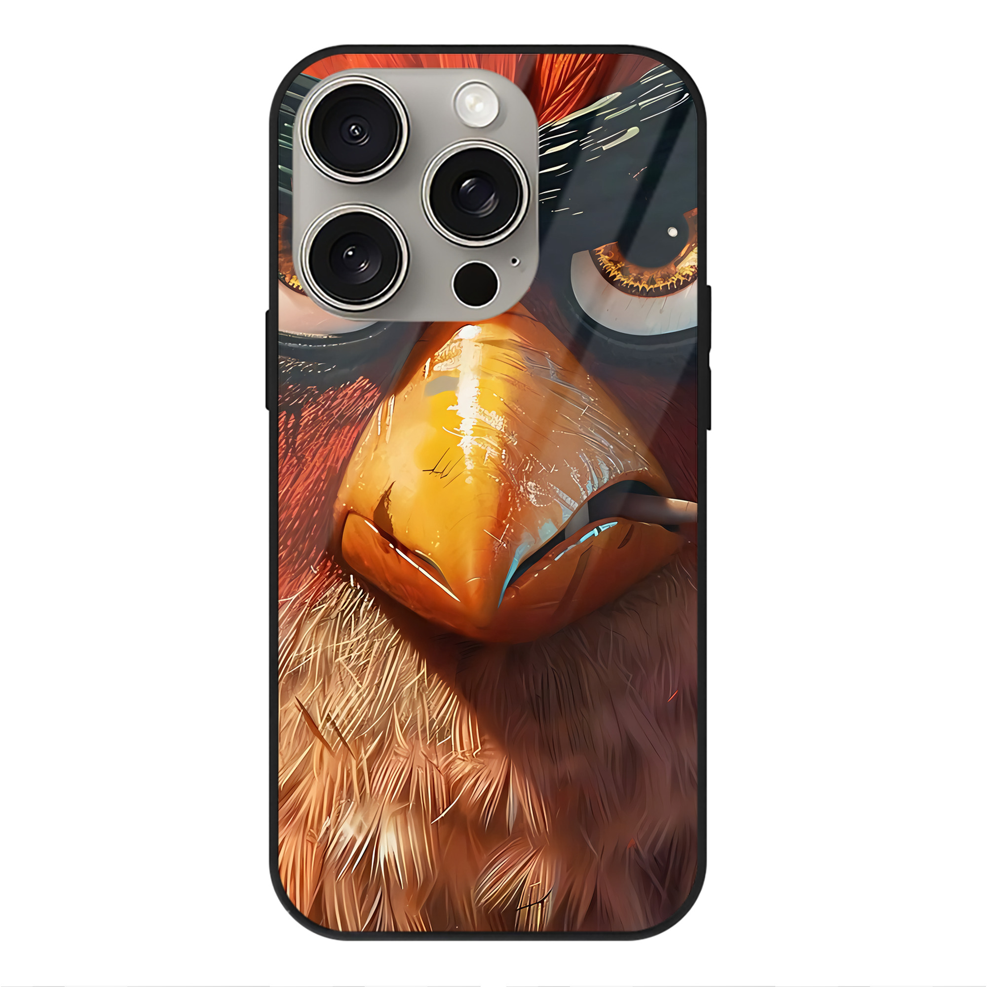 （画像用） Angry Birds アングリーバード 【iPhone15Pro対応】スマホケース 耐衝撃＆黄変防止 背面ガラス