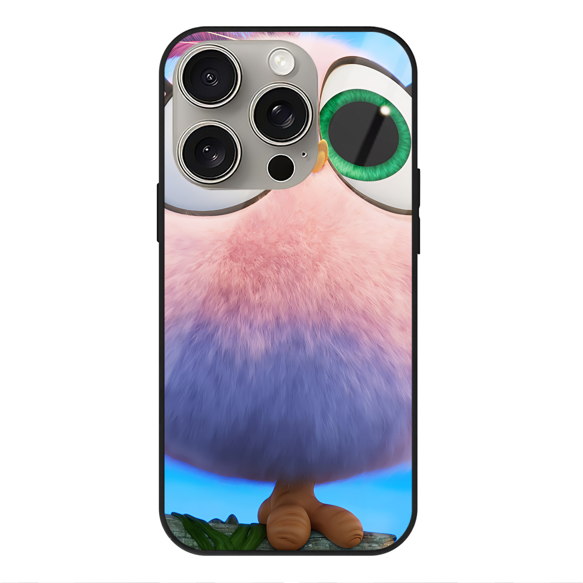 （画像用） Angry Birds アングリーバード 【iPhone15Pro対応】スマホケース 耐衝撃＆黄変防止 背面ガラス