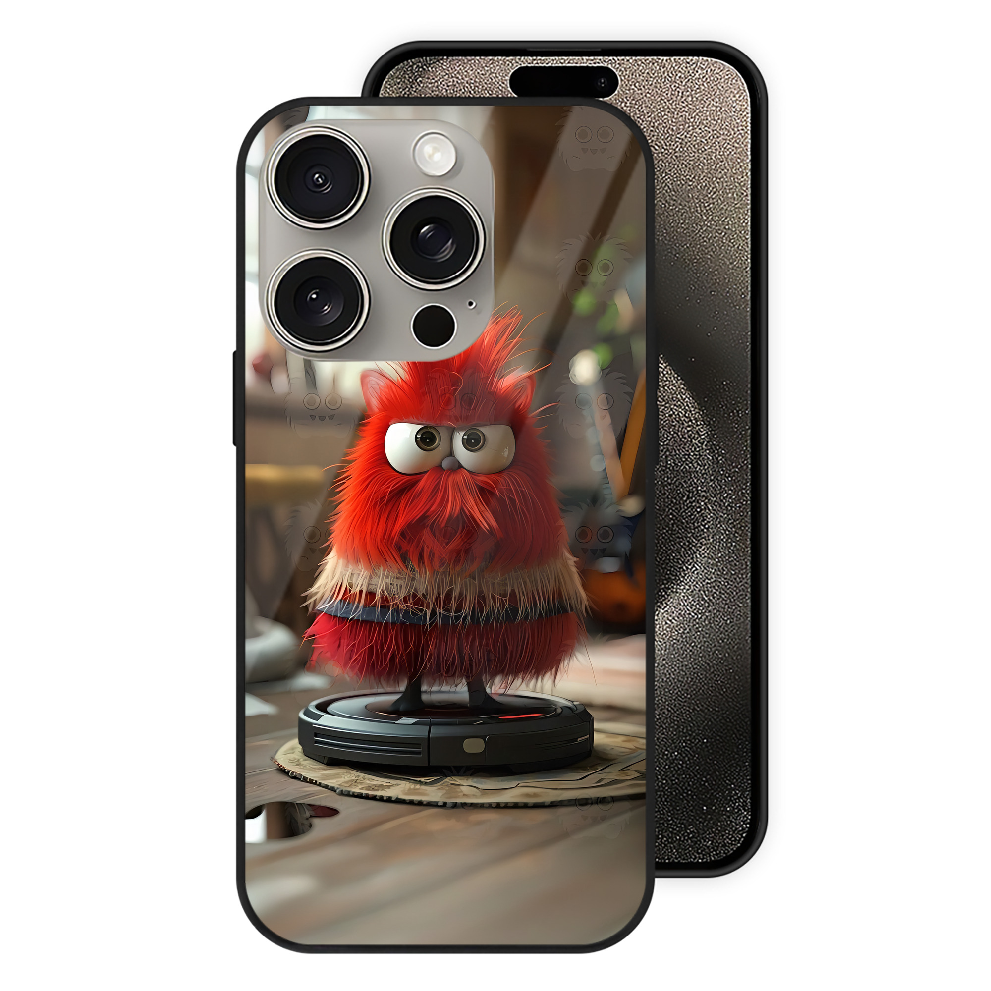 （画像用） Angry Birds アングリーバード 【iPhone15Pro対応】スマホケース 耐衝撃＆黄変防止 背面ガラス