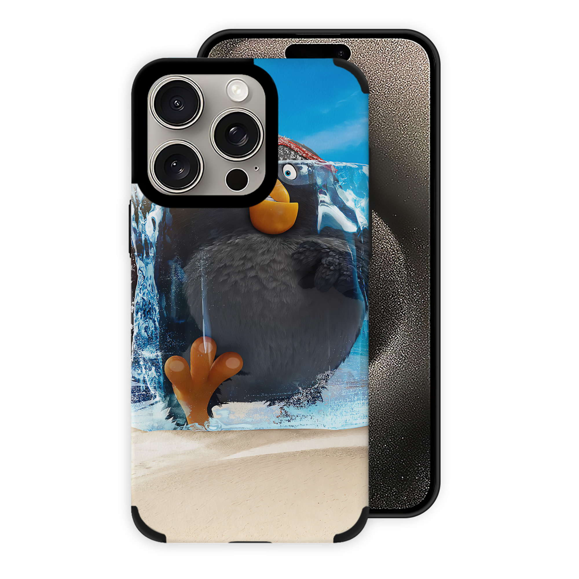 （画像用） Angry Birds アングリーバード 【iPhone15ProMax対応】 PUレザー スマホケース 耐衝撃＆黄変防止