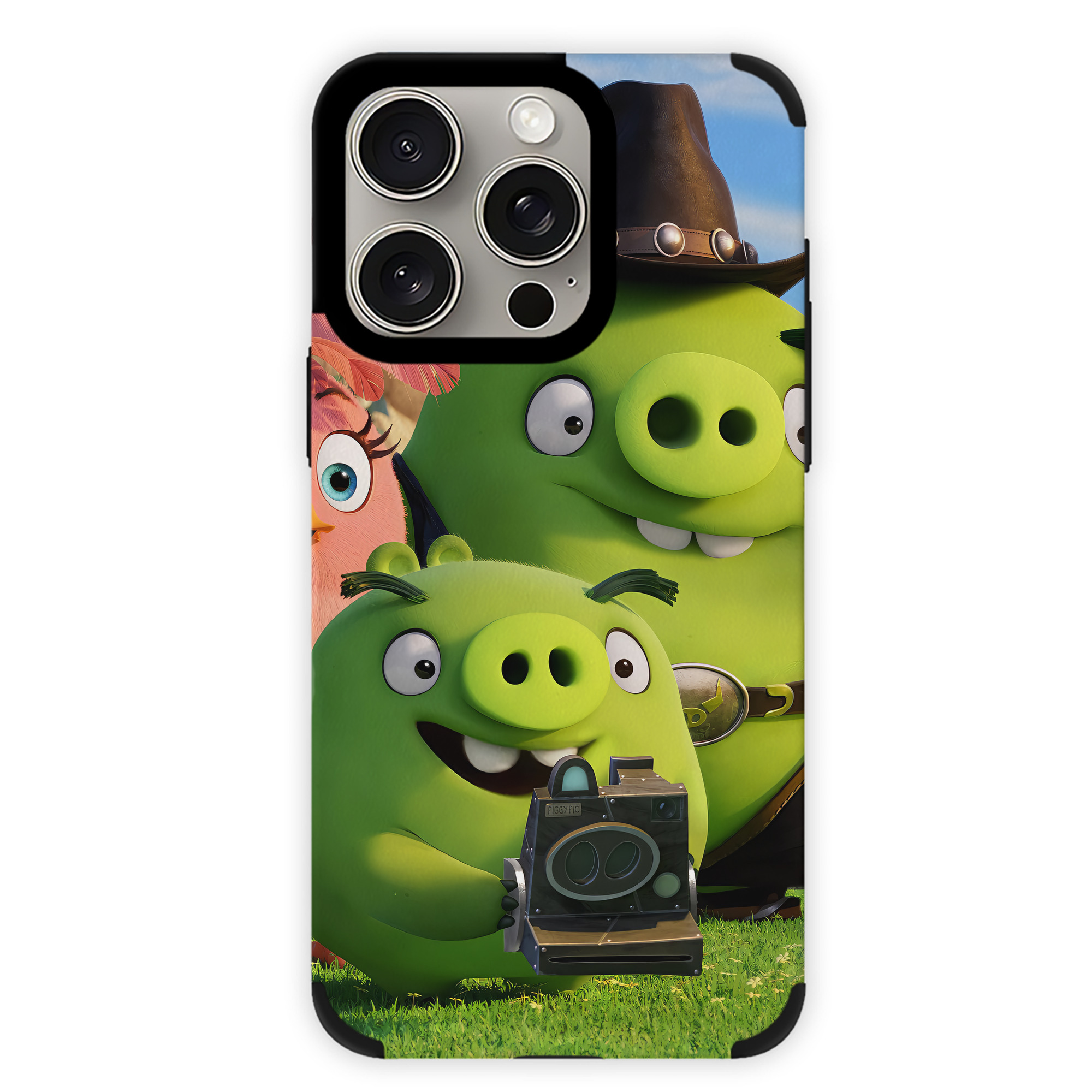 （画像用） Angry Birds アングリーバード 【iPhone15ProMax対応】 PUレザー スマホケース 耐衝撃＆黄変防止