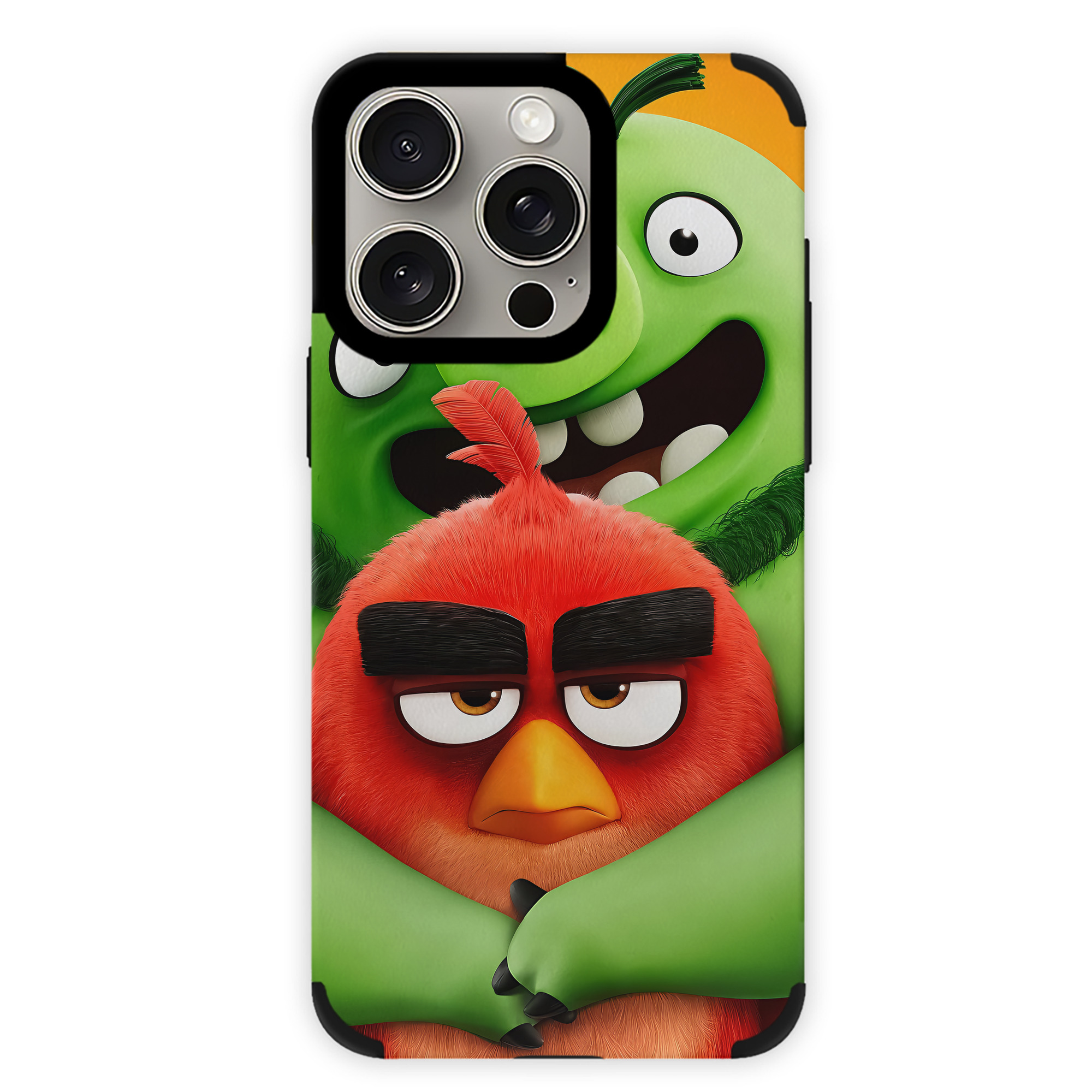（画像用） Angry Birds アングリーバード 【iPhone15ProMax対応】 PUレザー スマホケース 耐衝撃＆黄変防止