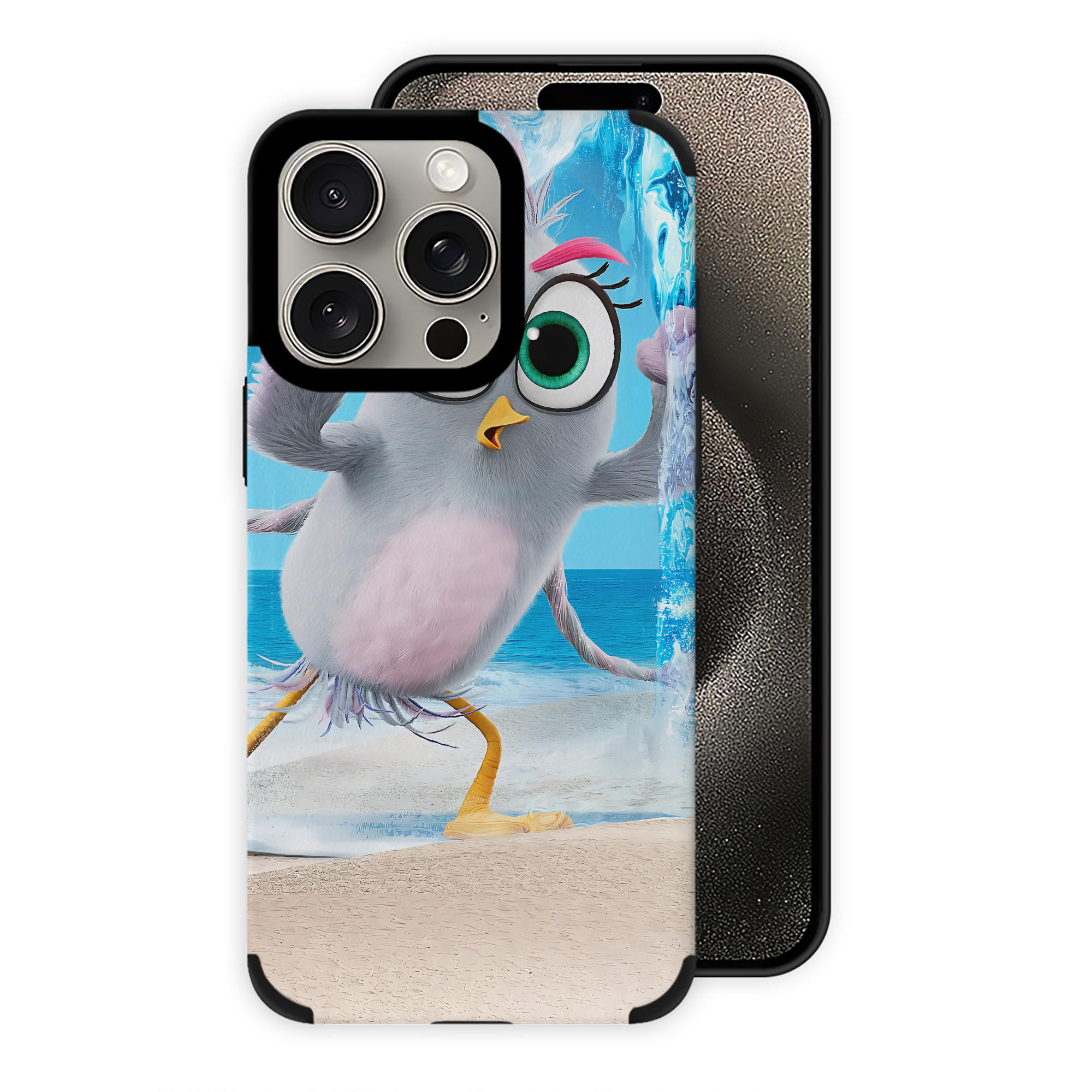 （画像用） Angry Birds アングリーバード 【iPhone15ProMax対応】 PUレザー スマホケース 耐衝撃＆黄変防止