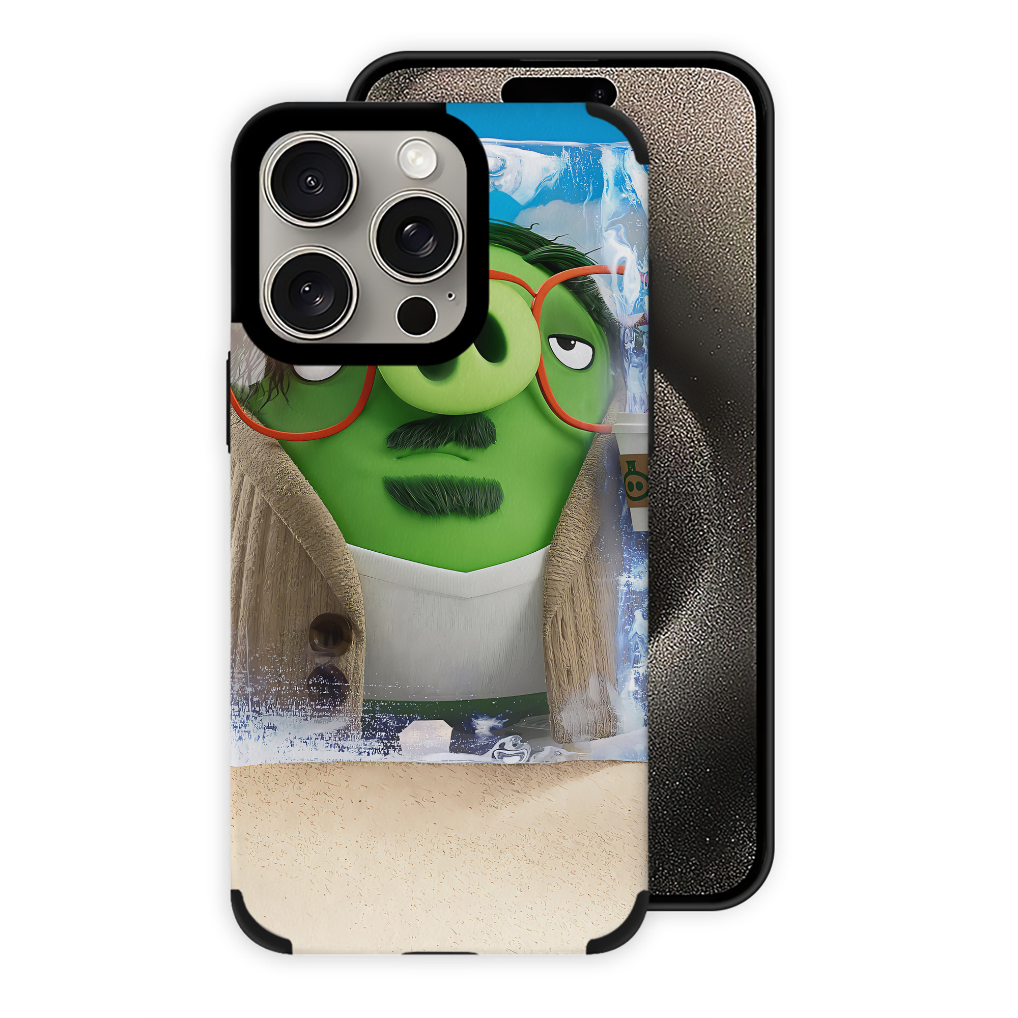 （画像用） Angry Birds アングリーバード 【iPhone15ProMax対応】 PUレザー スマホケース 耐衝撃＆黄変防止