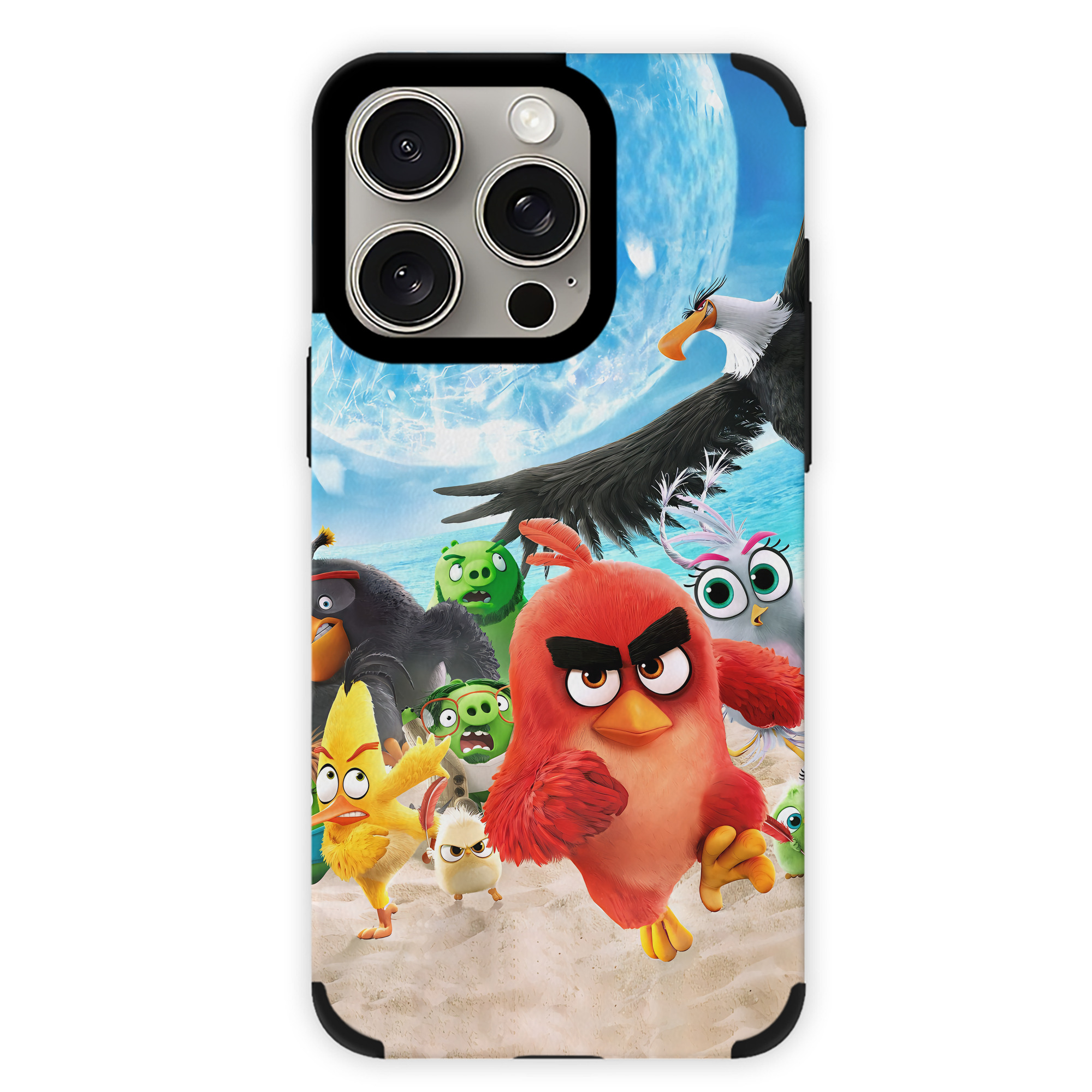 （画像用） Angry Birds アングリーバード 【iPhone15ProMax対応】 PUレザー スマホケース 耐衝撃＆黄変防止