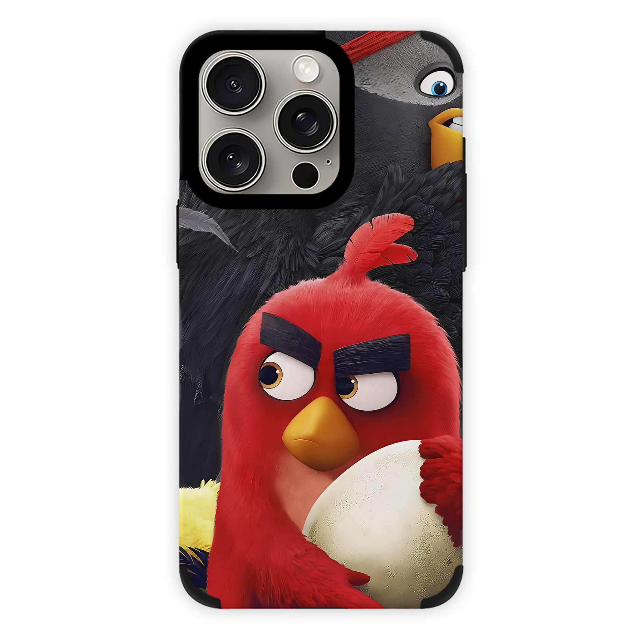 （画像用） Angry Birds アングリーバード 【iPhone15ProMax対応】 PUレザー スマホケース 耐衝撃＆黄変防止