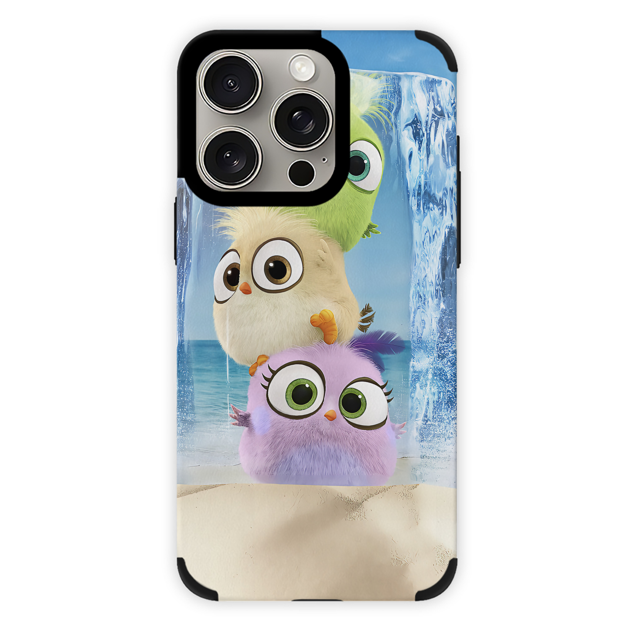 （画像用） Angry Birds アングリーバード 【iPhone15ProMax対応】 PUレザー スマホケース 耐衝撃＆黄変防止