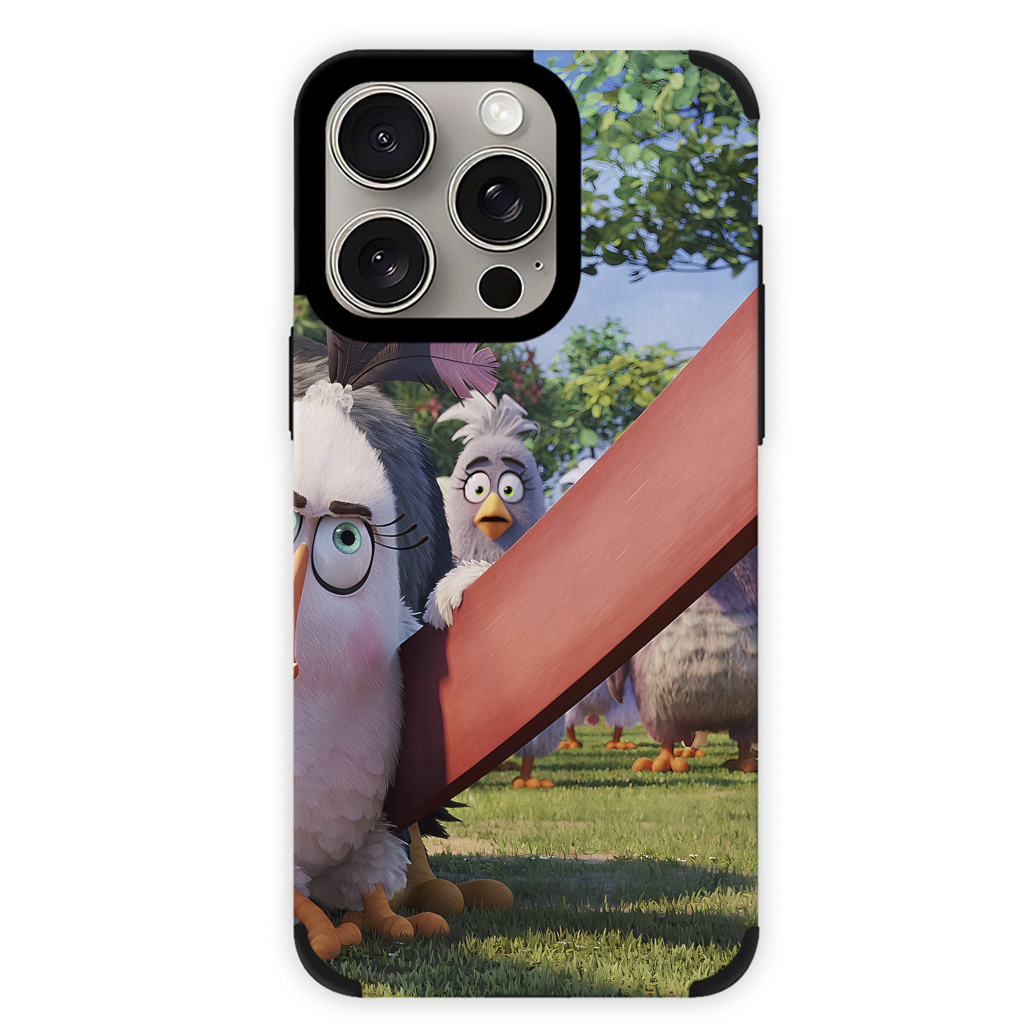 （画像用） Angry Birds アングリーバード 【iPhone15ProMax対応】 PUレザー スマホケース 耐衝撃＆黄変防止