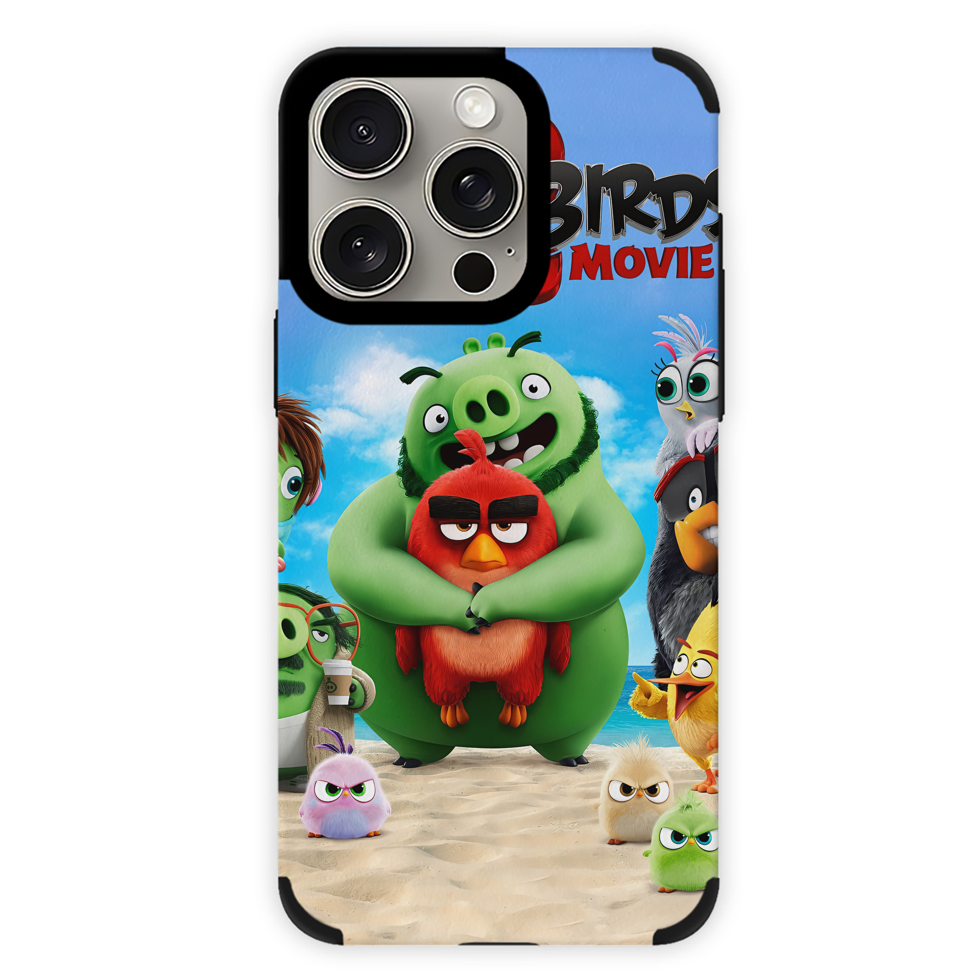 （画像用） Angry Birds アングリーバード 【iPhone15ProMax対応】 PUレザー スマホケース 耐衝撃＆黄変防止