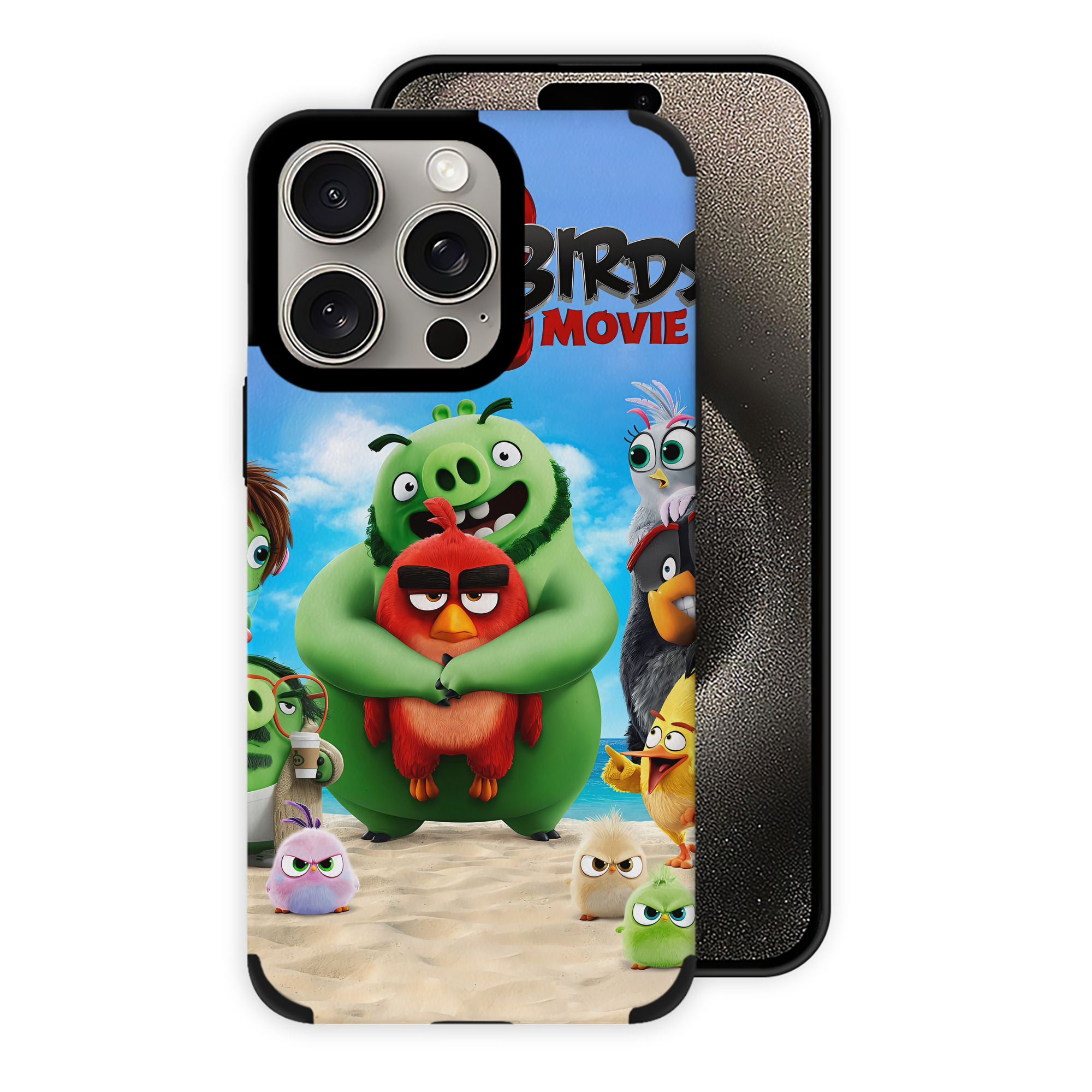 （画像用） Angry Birds アングリーバード 【iPhone15ProMax対応】 PUレザー スマホケース 耐衝撃＆黄変防止