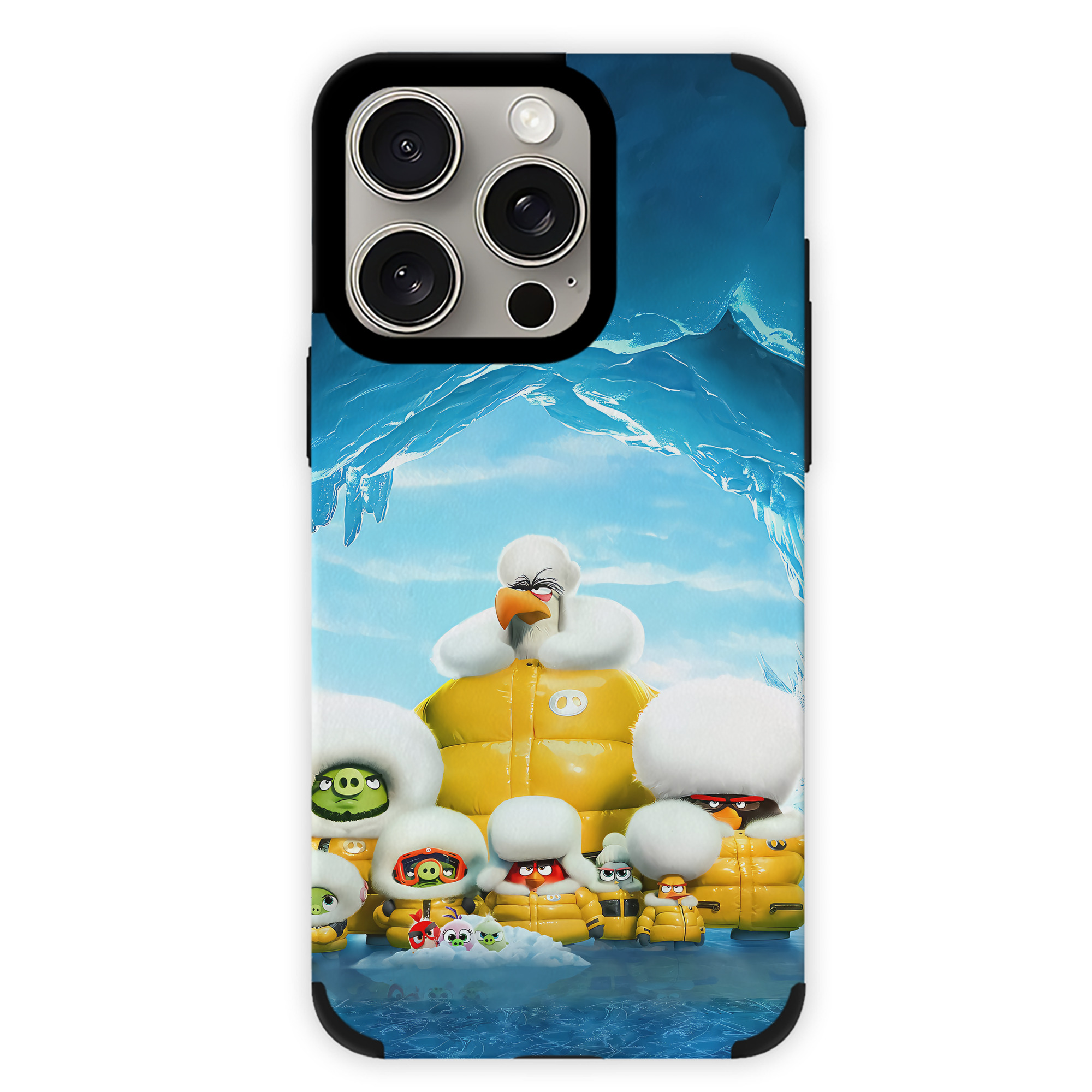 （画像用） Angry Birds アングリーバード 【iPhone15ProMax対応】 PUレザー スマホケース 耐衝撃＆黄変防止