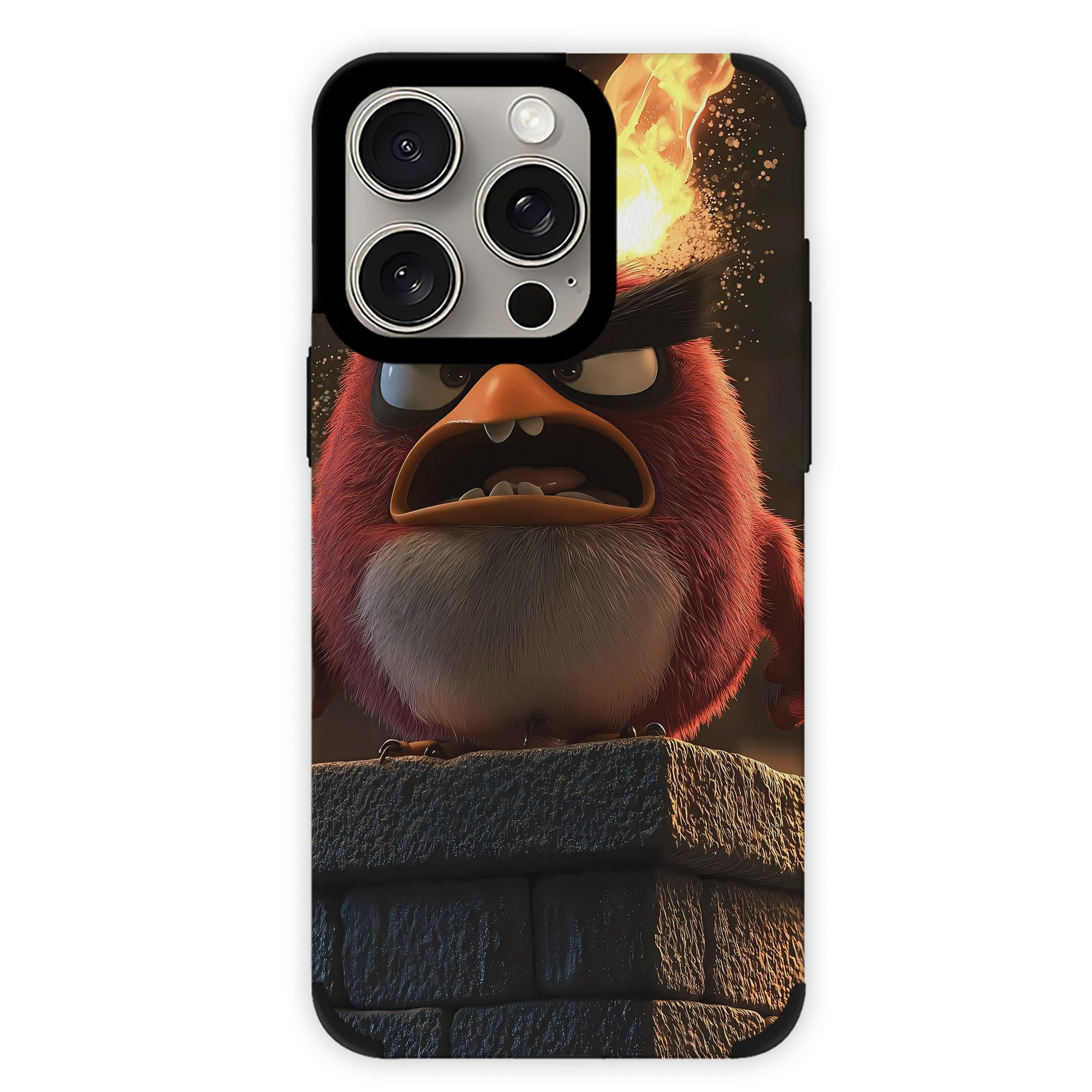 （画像用） Angry Birds アングリーバード 【iPhone15ProMax対応】 PUレザー スマホケース 耐衝撃＆黄変防止