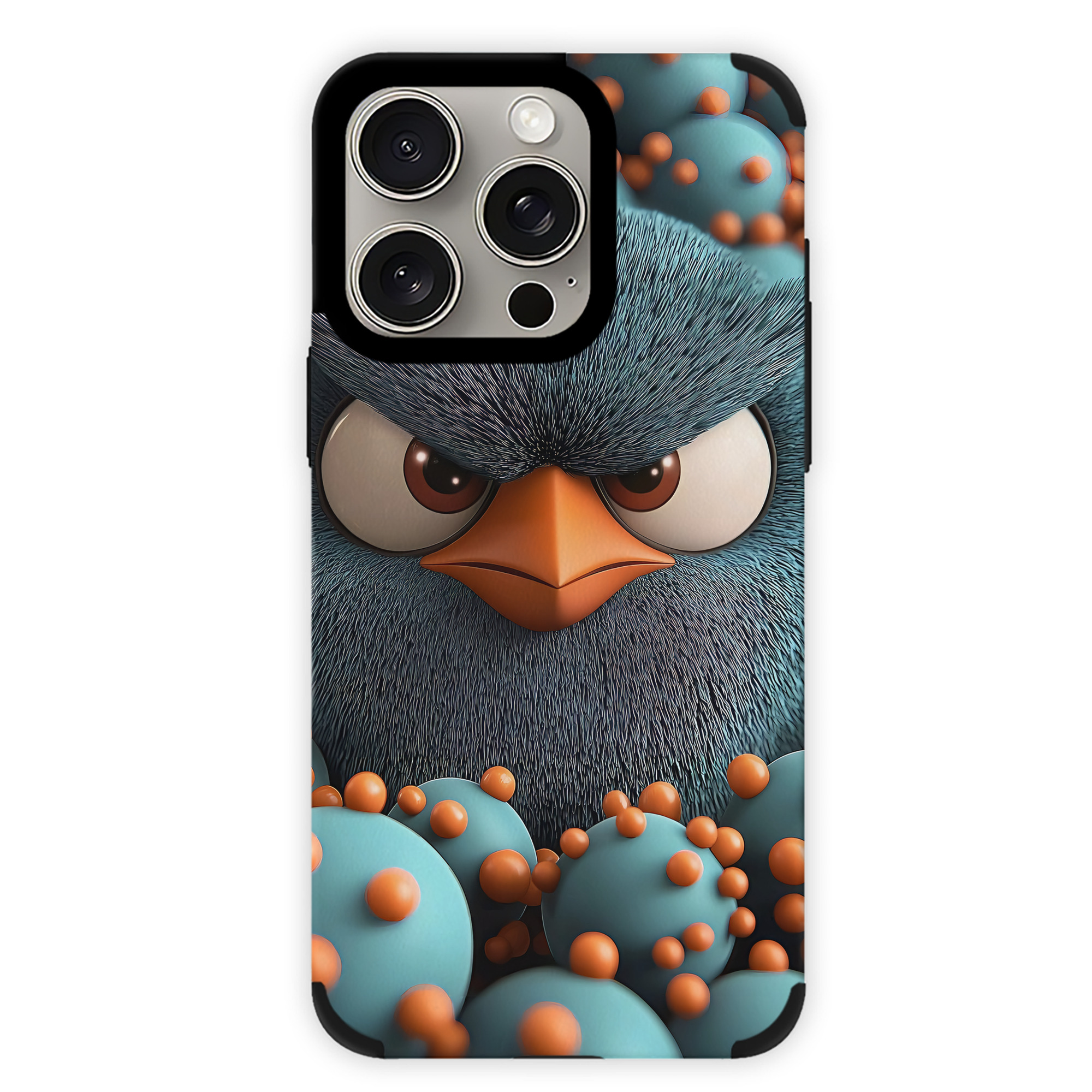 （画像用） Angry Birds アングリーバード 【iPhone15ProMax対応】 PUレザー スマホケース 耐衝撃＆黄変防止