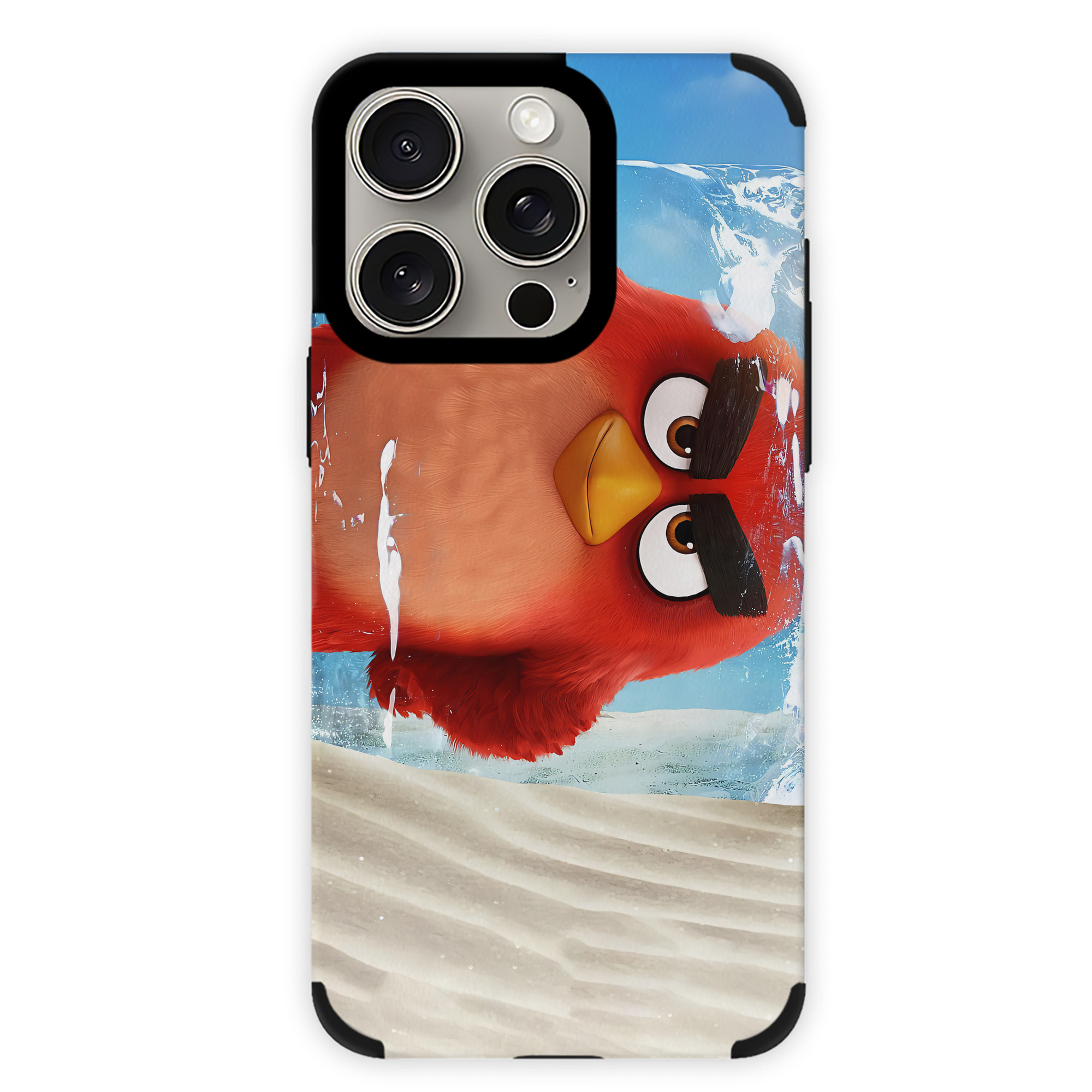 （画像用） Angry Birds アングリーバード 【iPhone15ProMax対応】 PUレザー スマホケース 耐衝撃＆黄変防止