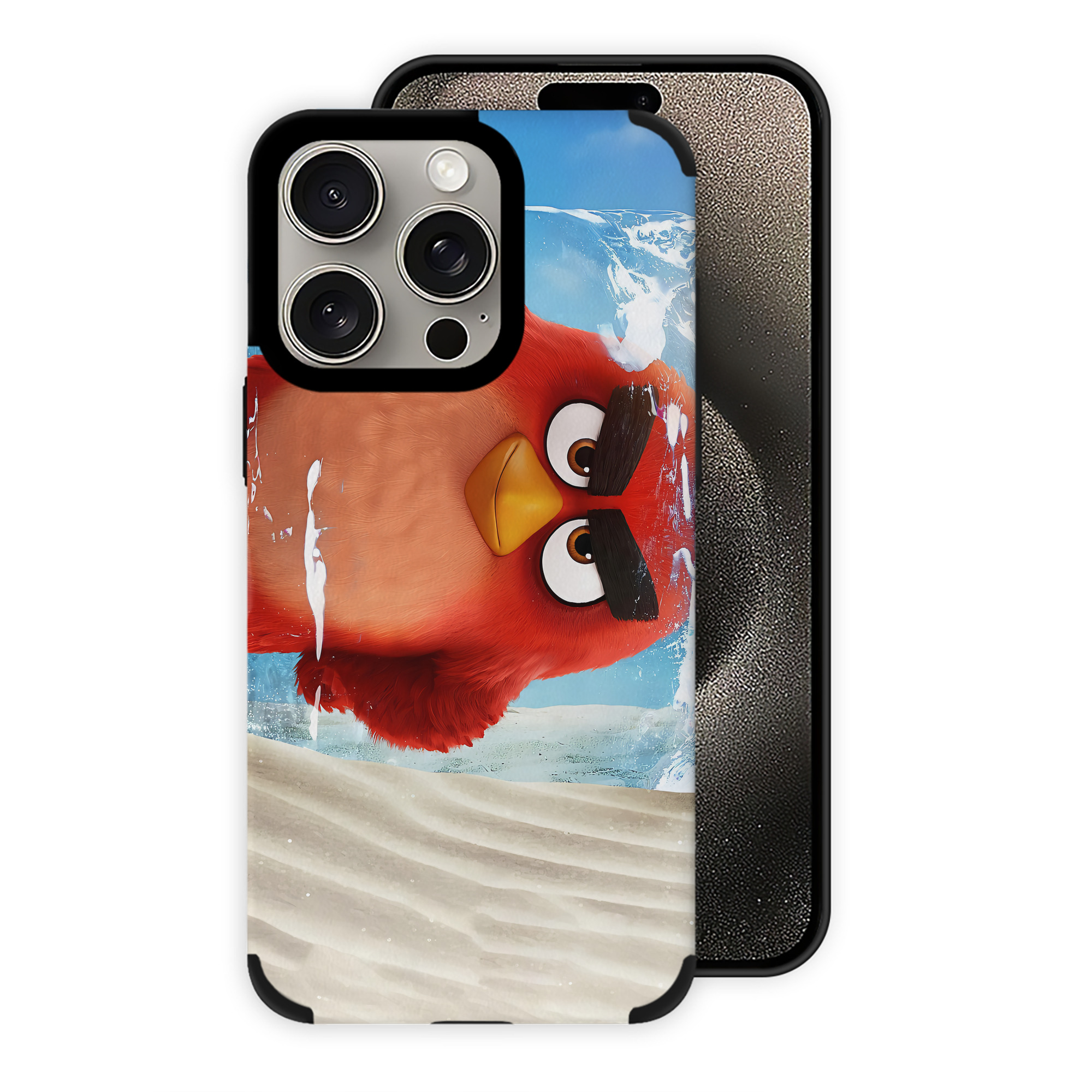 （画像用） Angry Birds アングリーバード 【iPhone15ProMax対応】 PUレザー スマホケース 耐衝撃＆黄変防止
