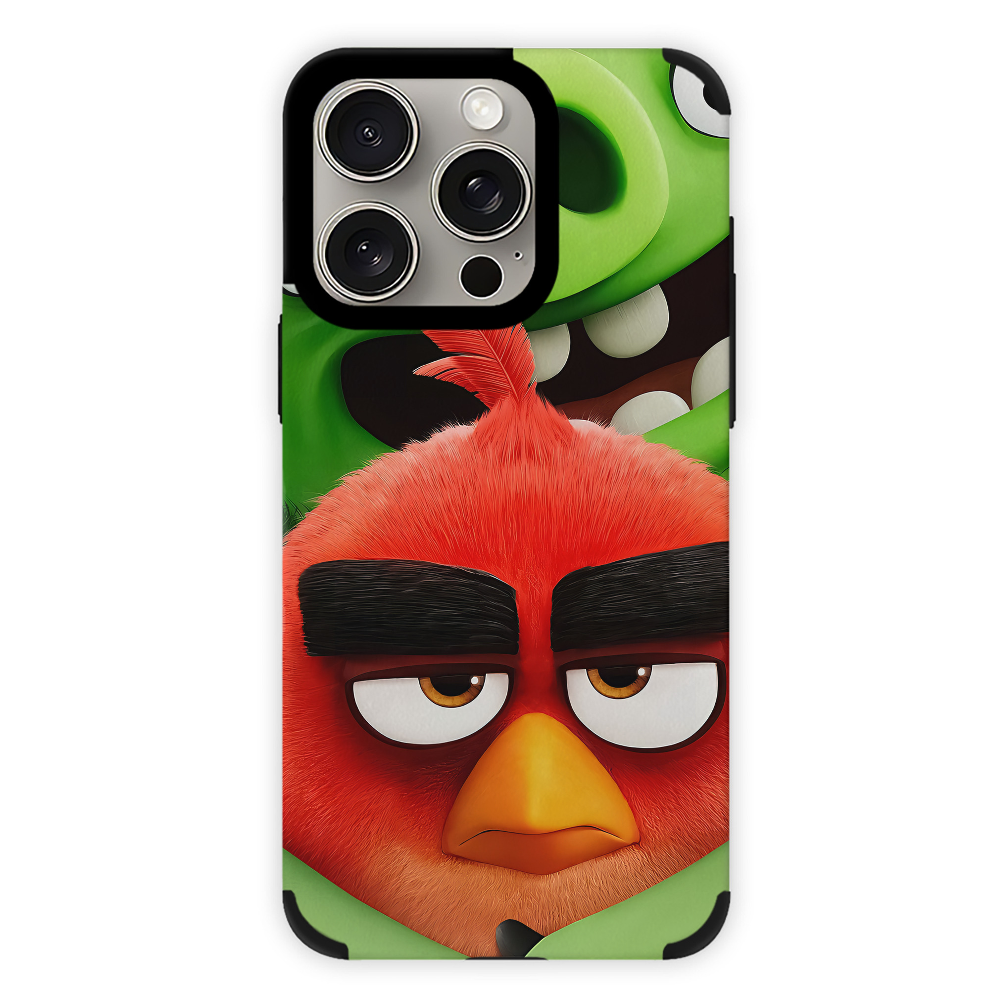 （画像用） Angry Birds アングリーバード 【iPhone15ProMax対応】 PUレザー スマホケース 耐衝撃＆黄変防止