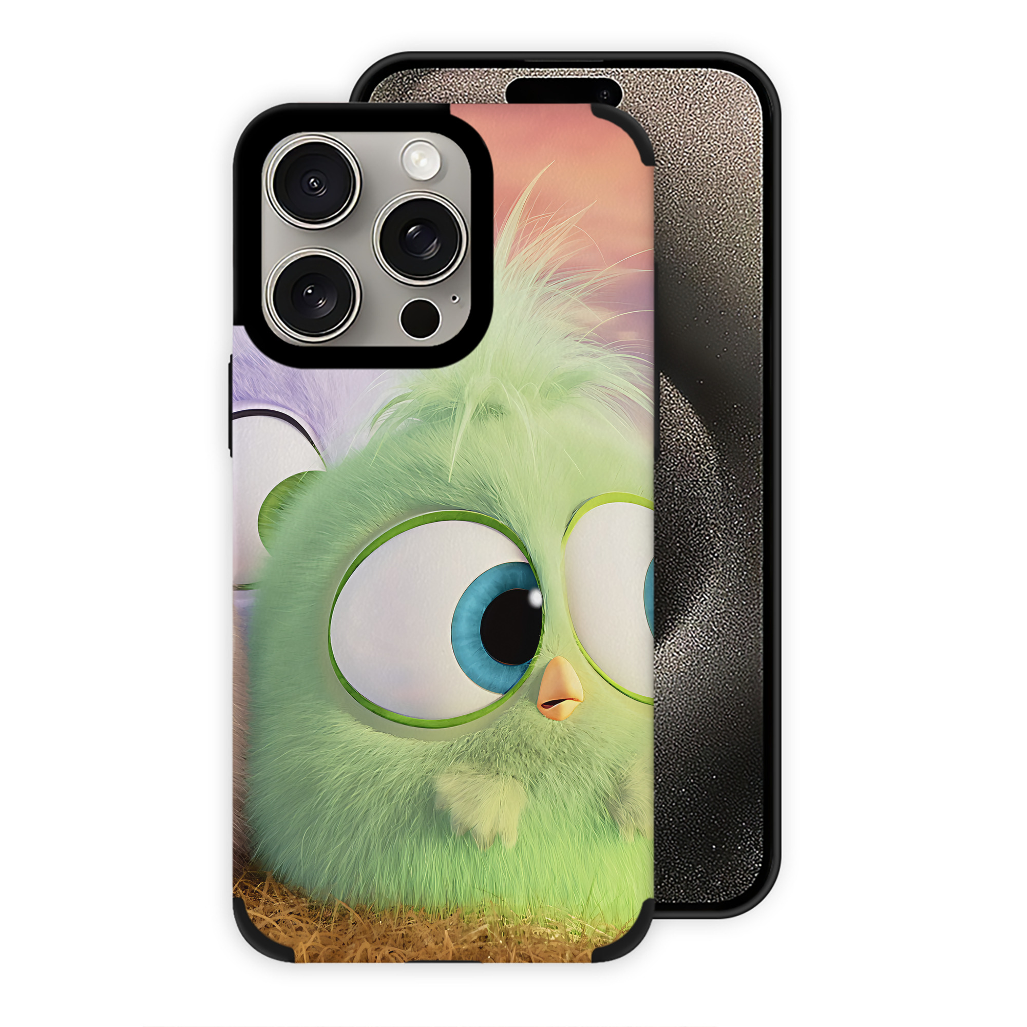 （画像用） Angry Birds アングリーバード 【iPhone15ProMax対応】 PUレザー スマホケース 耐衝撃＆黄変防止